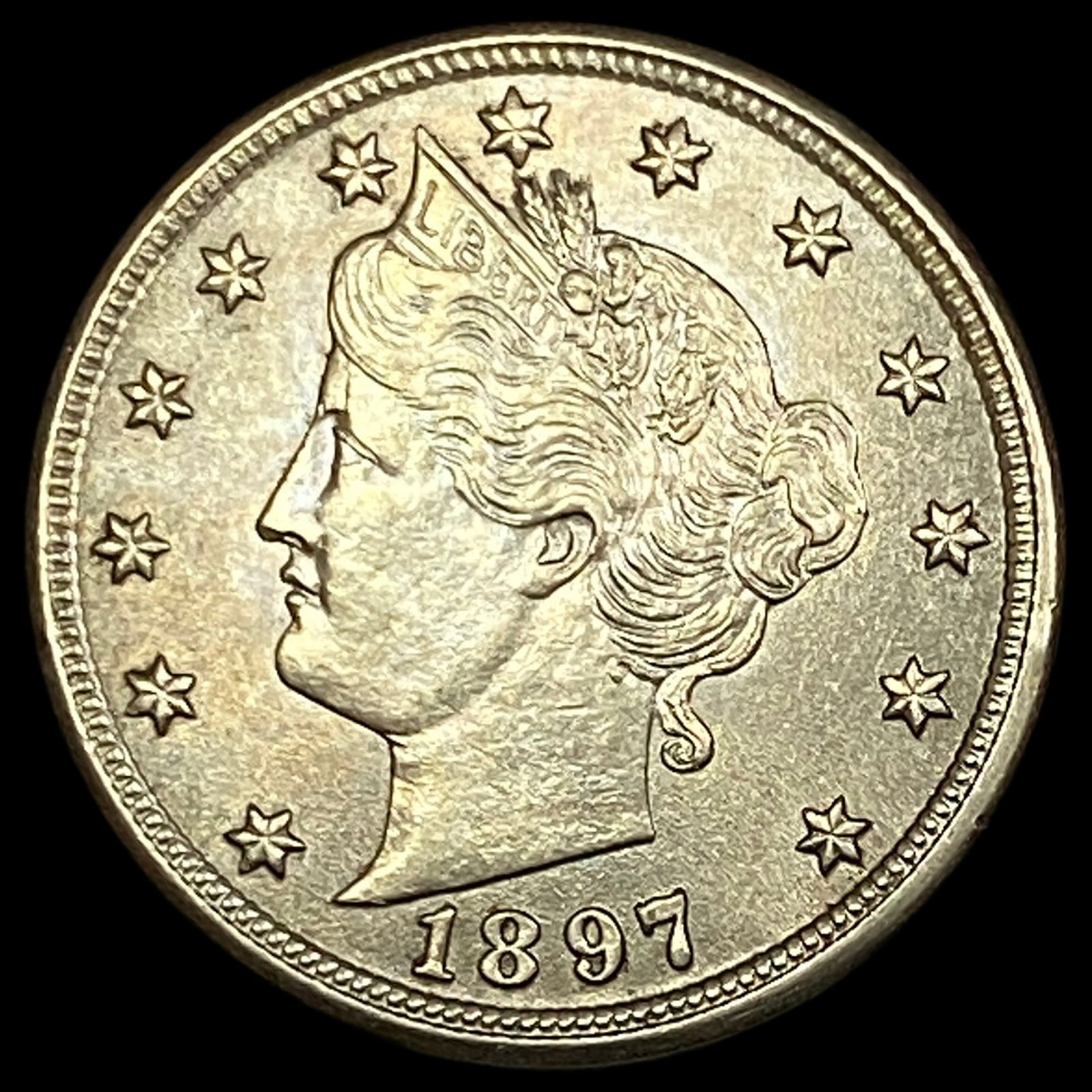 1897 Liberty Head Nickel GEM BU: 1897 Liberty Head Nickel GEM BU