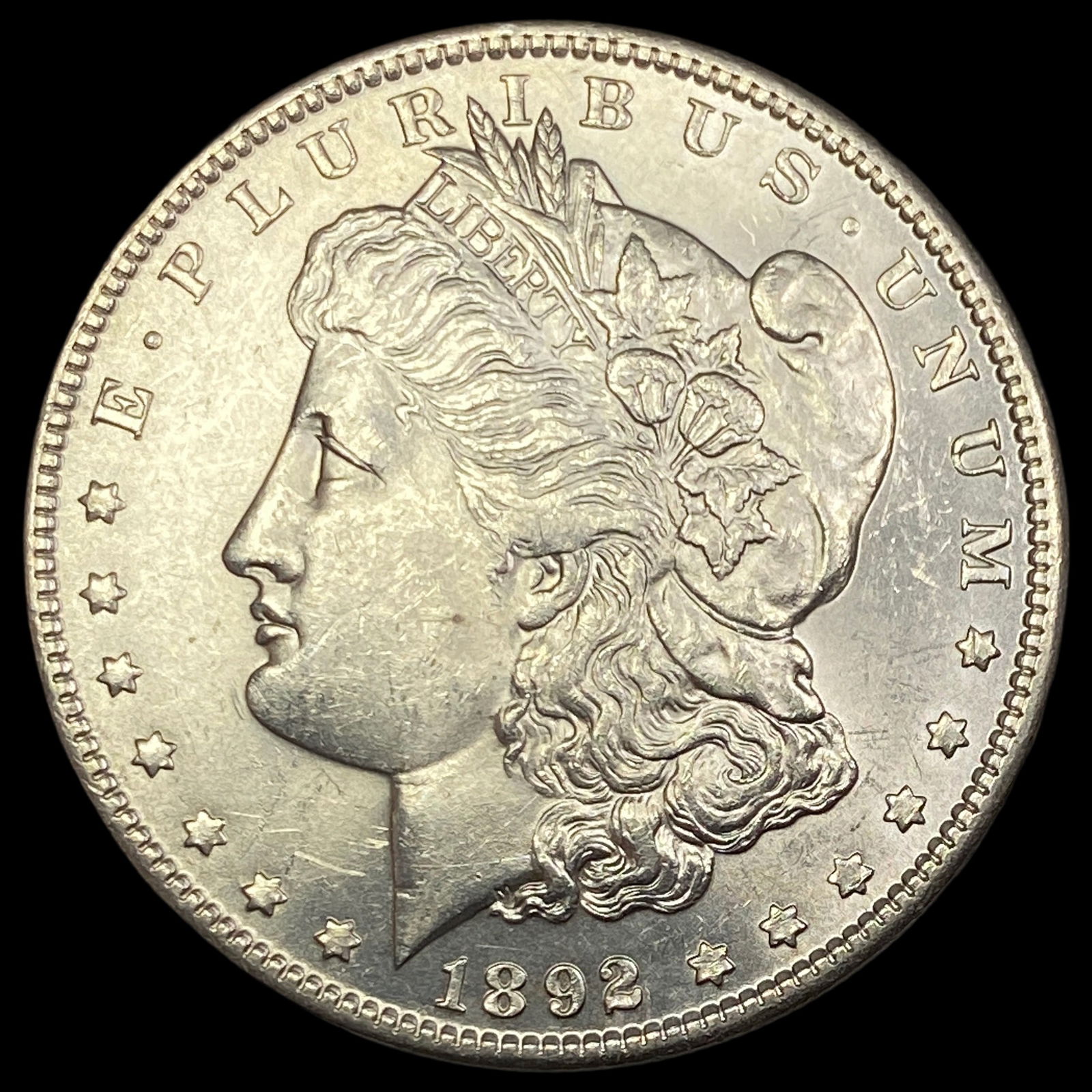 1892 Silver Morgan Dollar GEM BU: 1892 Silver Morgan Dollar GEM BU