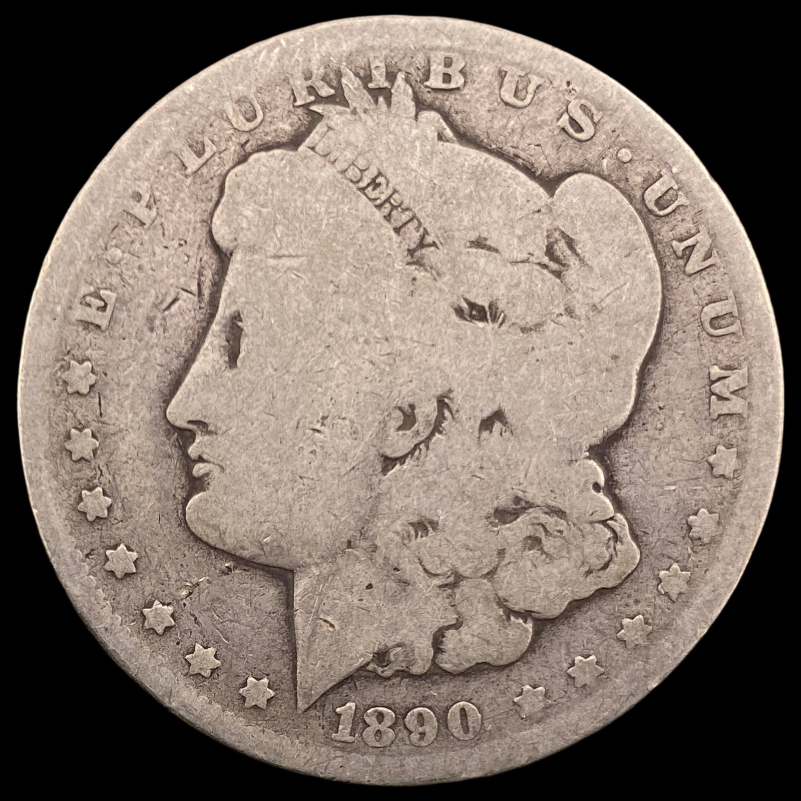 1890-CC Silver Morgan Dollar NICELY CIRCULATED: 1890-CC Silver Morgan Dollar NICELY CIRCULATED