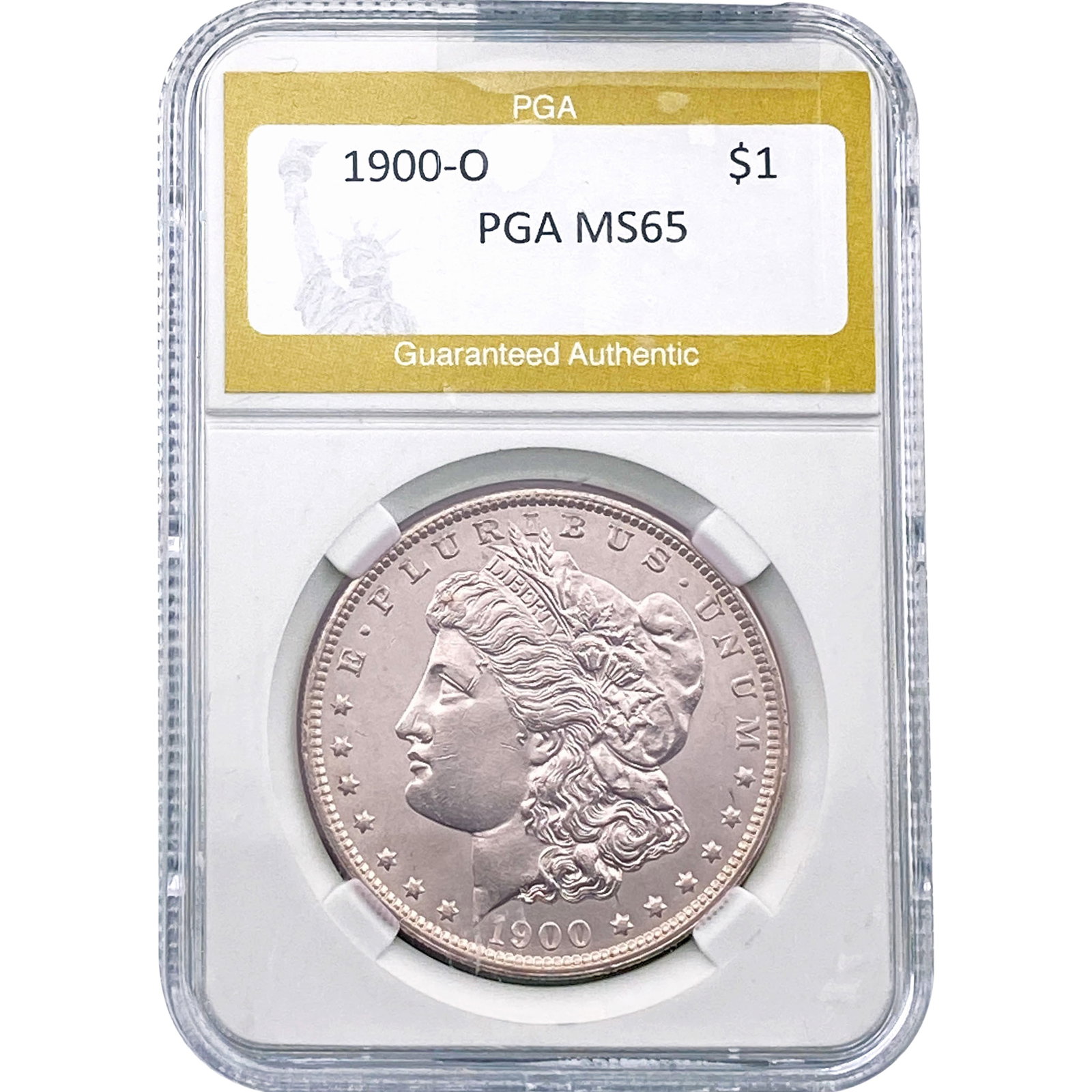 1900-O Morgan Silver Dollar PGA MS65: 1900-O Morgan Silver Dollar PGA MS65