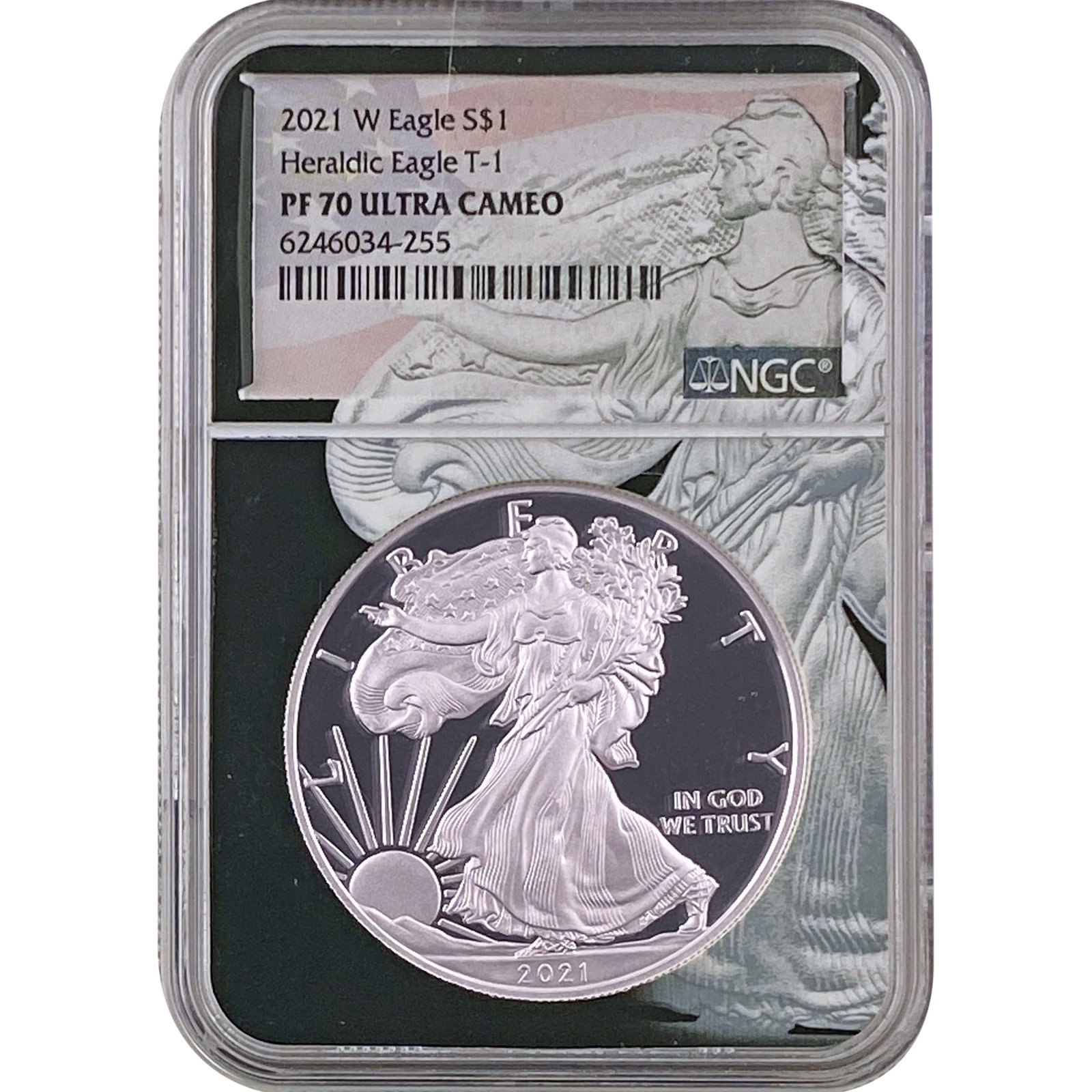 2021-W Silver Eagle NGC PF70 Ultra Cameo: 2021-W Silver Eagle NGC PF70 Ultra Cameo