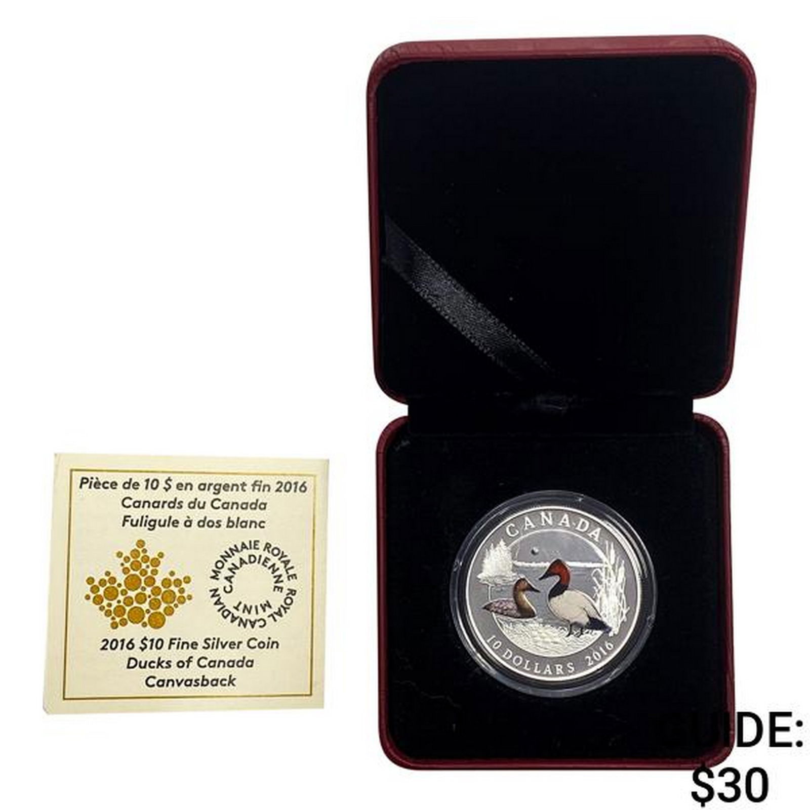 2016 1/2oz Silver Ducks of Canada $10 Coin: 2016 1/2oz Silver Ducks of Canada $10 Coin