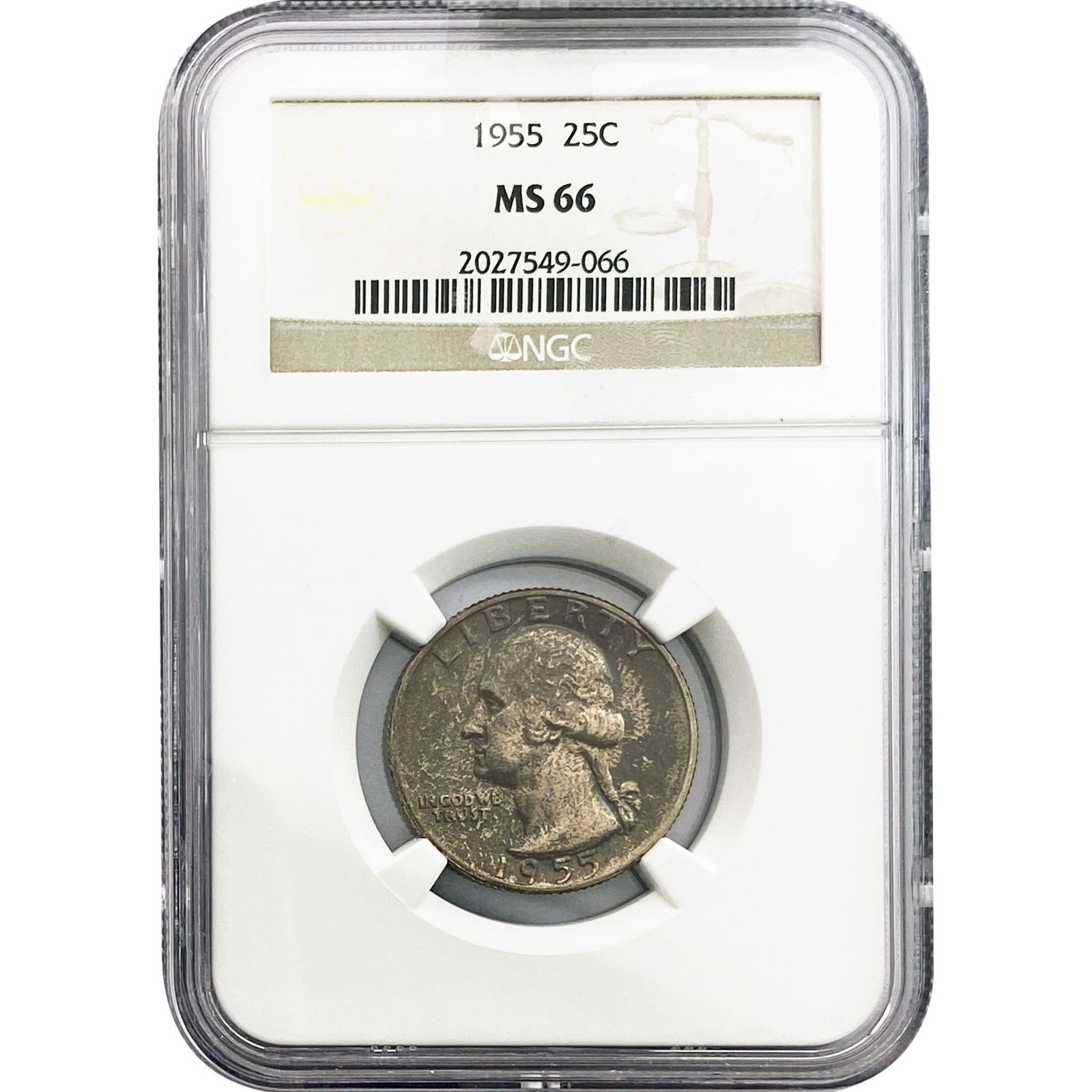 1955 Washington Silver Quarter NGC MS66 (1 of 2)