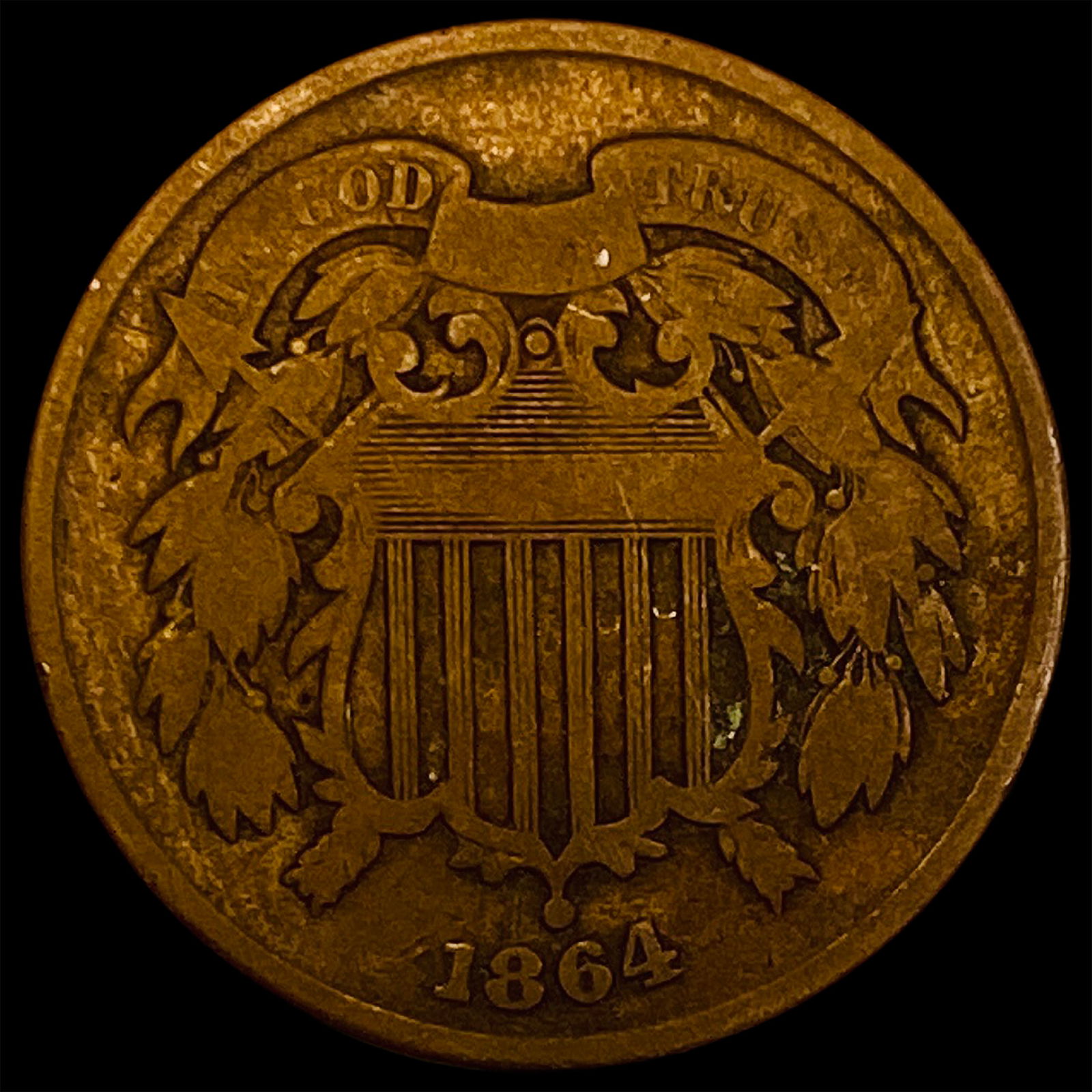 1864 Two-Cent Piece NICELY CIRCULATED (1 of 2)