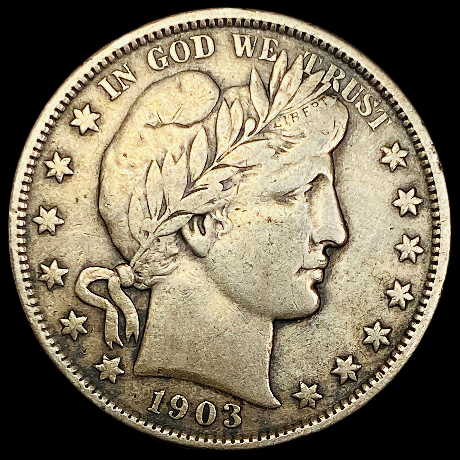 1903 Silver Barber Half Dollar ABOUT UNCIRCULATED (1 of 2)