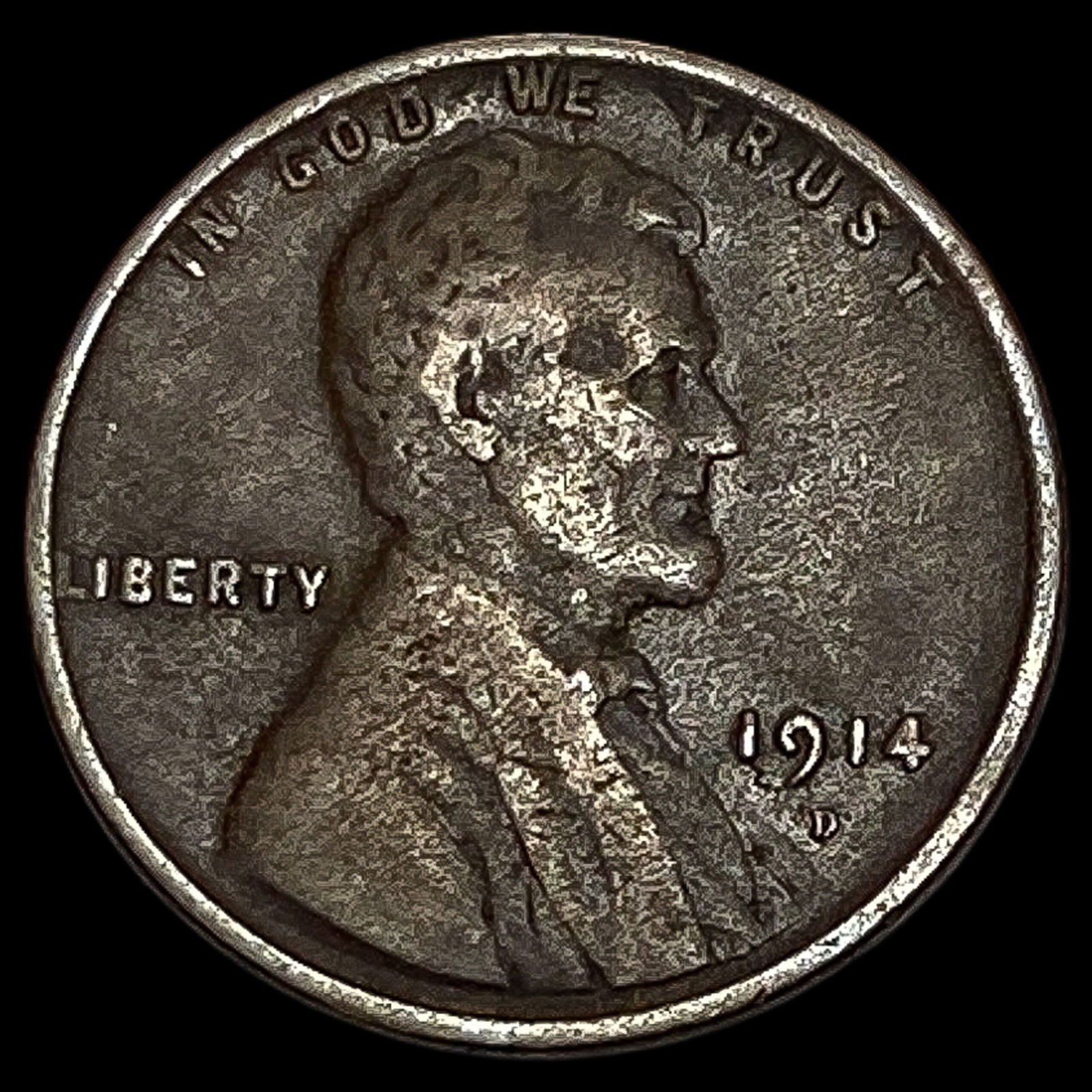 1914-D Lincoln Wheat Cent LIGHTLY CIRCULATED (1 of 2)