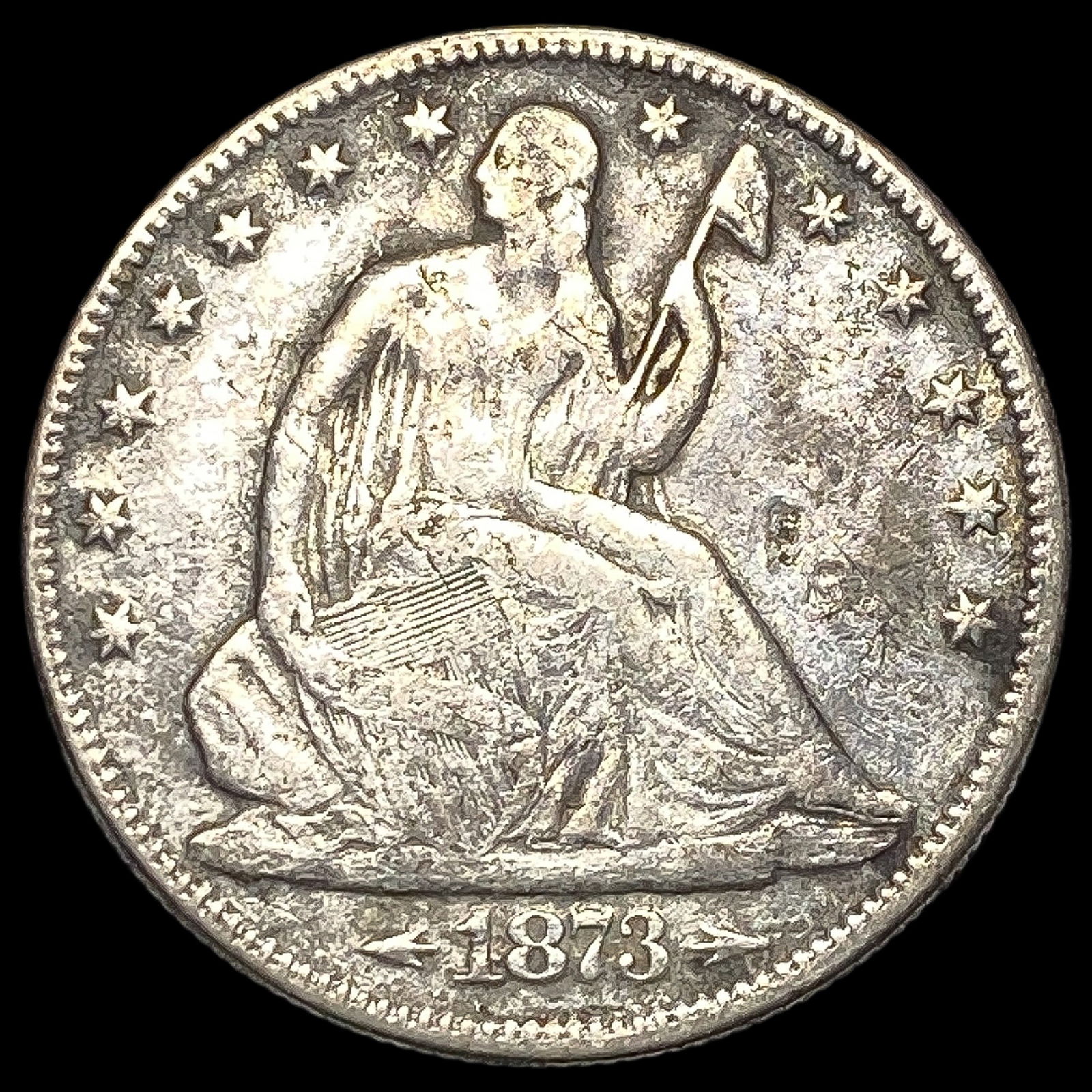 1873 Seated Liberty Half Dollar HIGH GRADE (1 of 2)