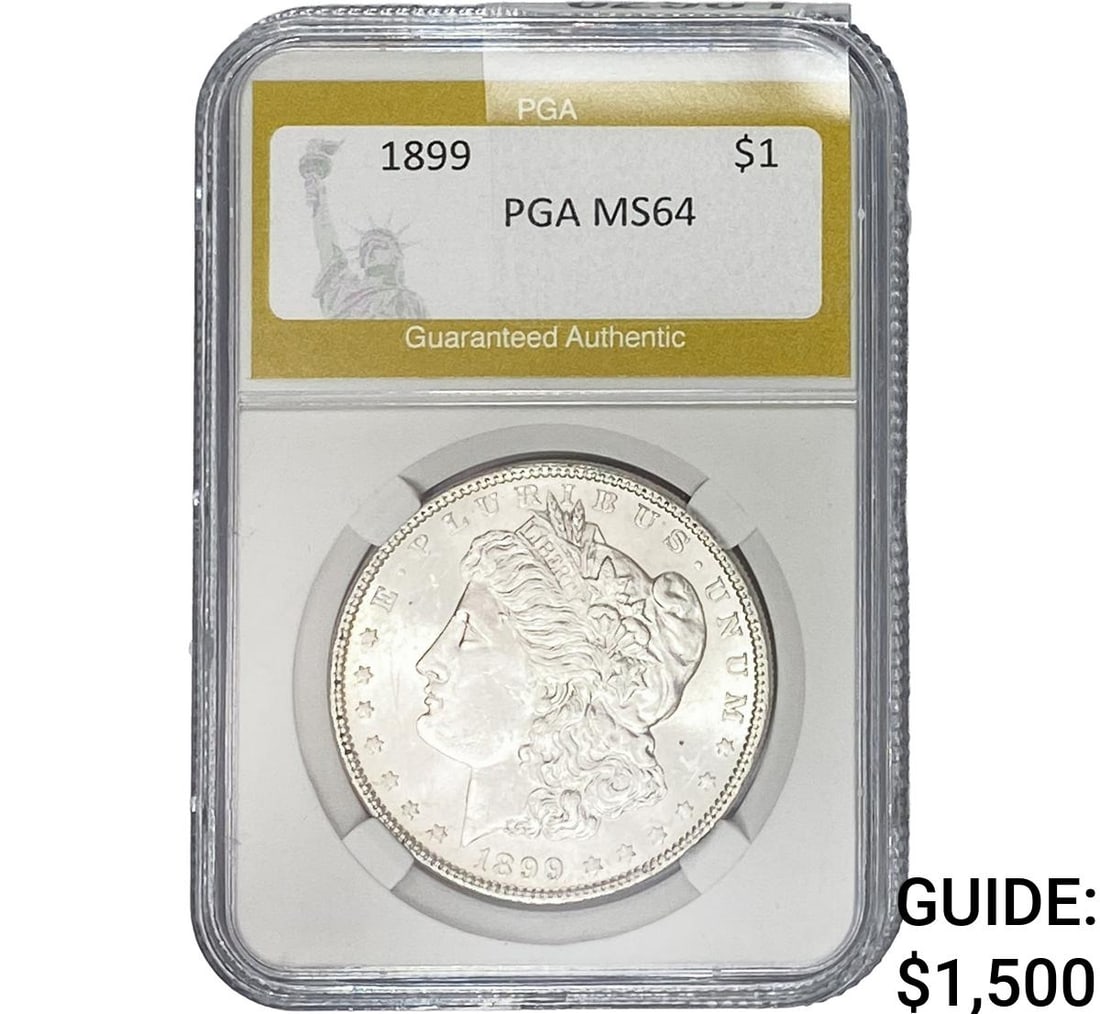 1899 Morgan Silver Dollar PGA MS64 (1 of 2)