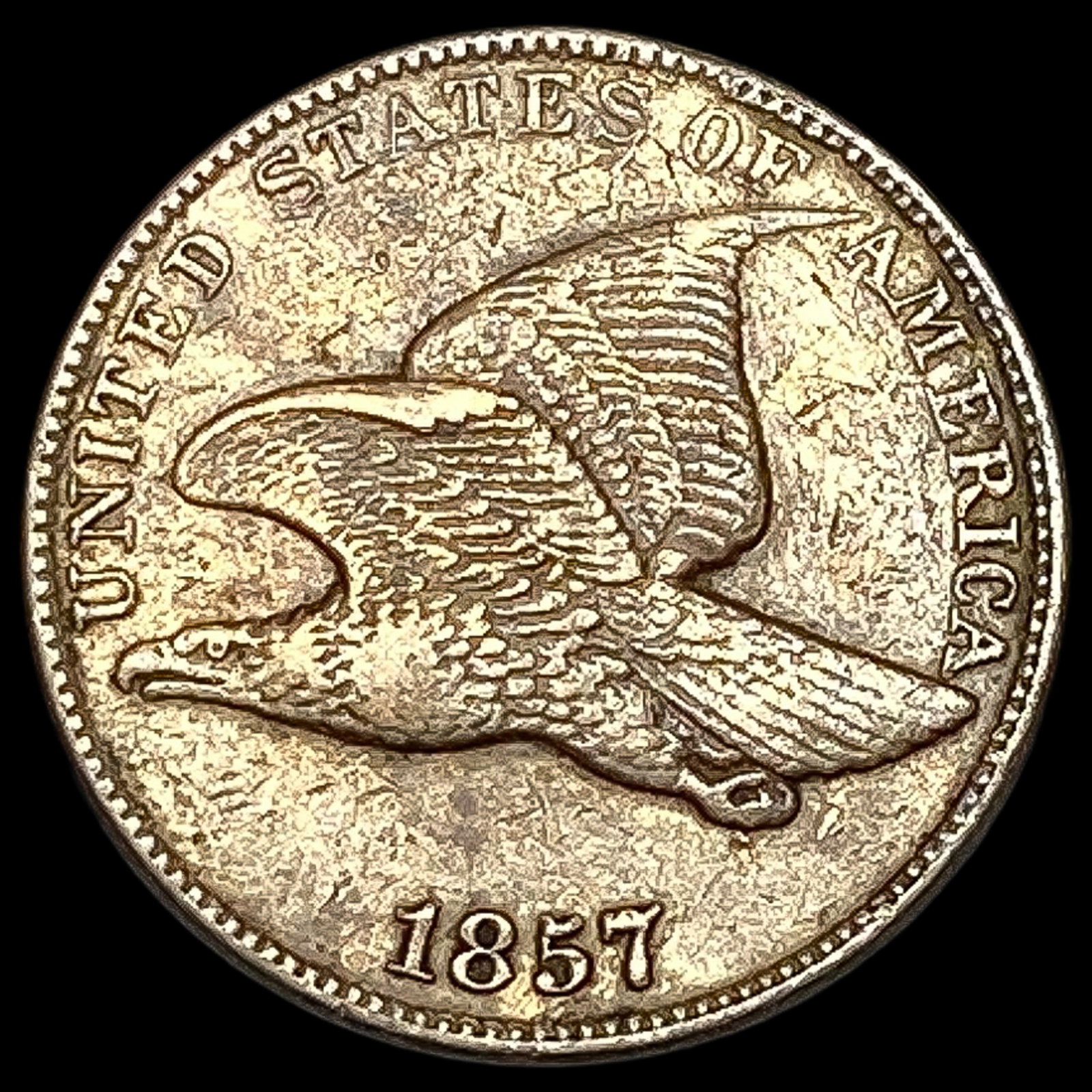 1857 Flying Eagle Cent LIGHTLY CIRCULATED: 1857 Flying Eagle Cent LIGHTLY CIRCULATED