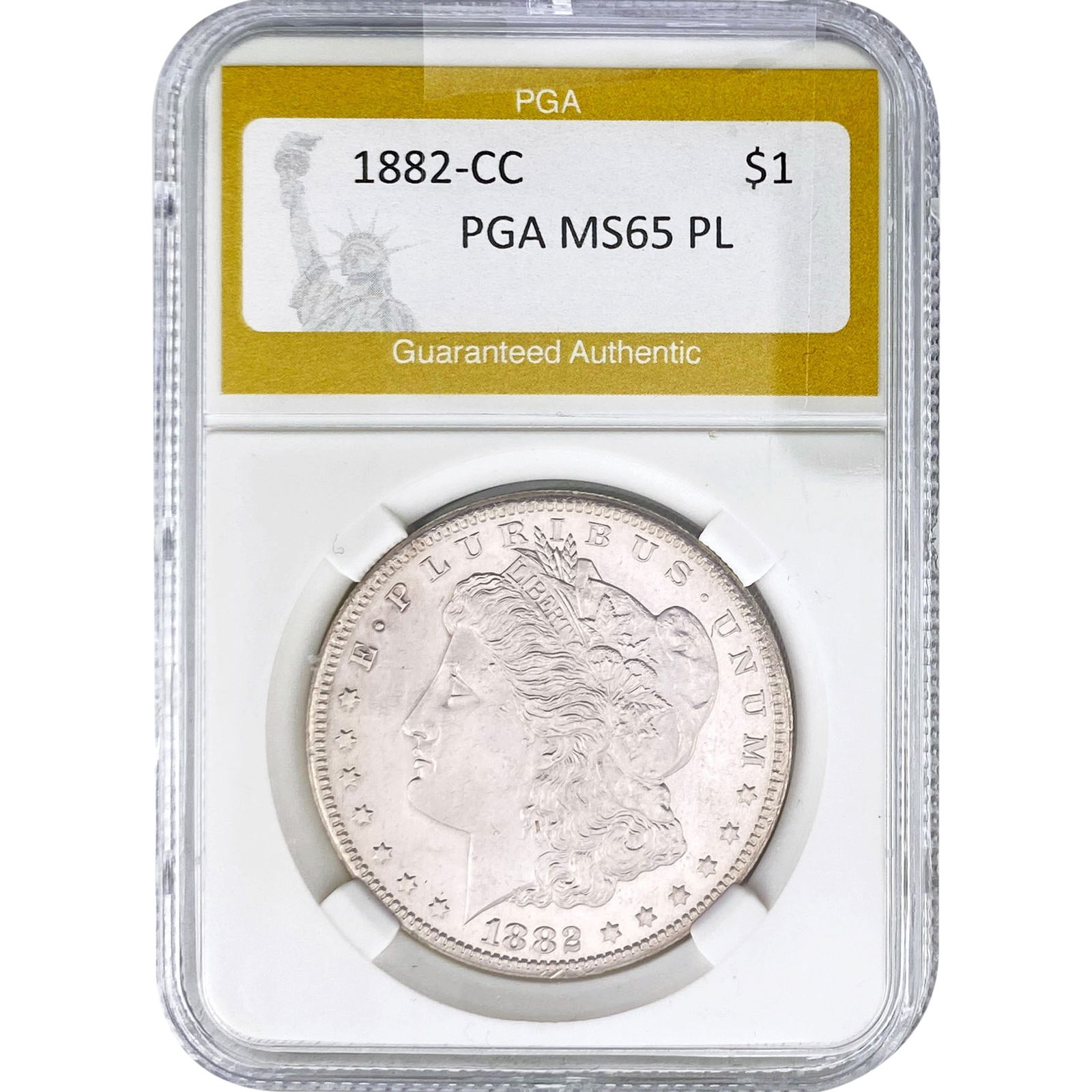 1882-CC Morgan Silver Dollar PGA MS65 PL (1 of 2)