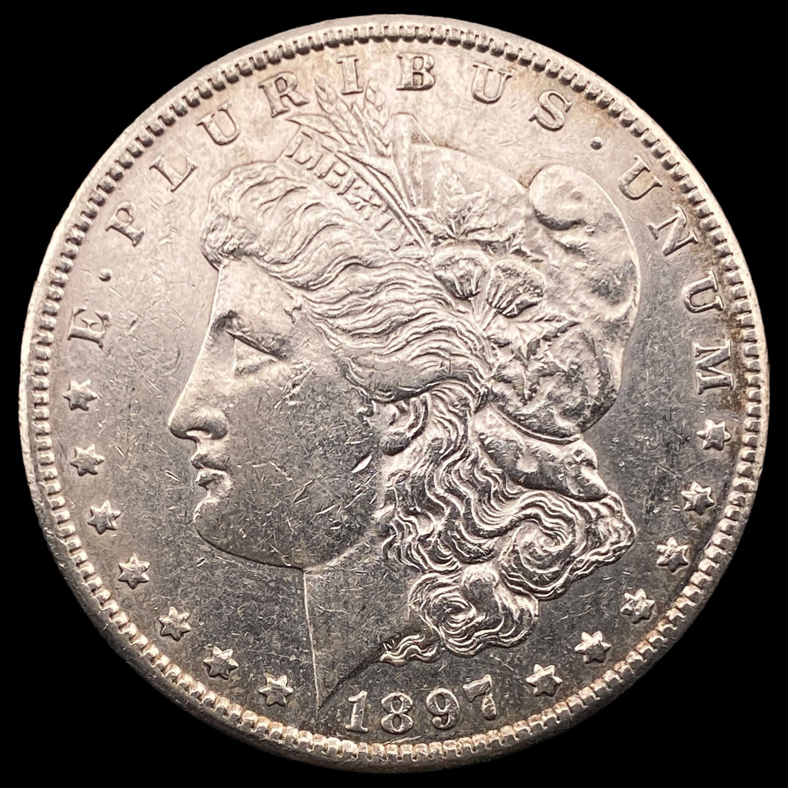 1897-S Silver Morgan Dollar CLOSELY UNCIRCULATED (1 of 2)