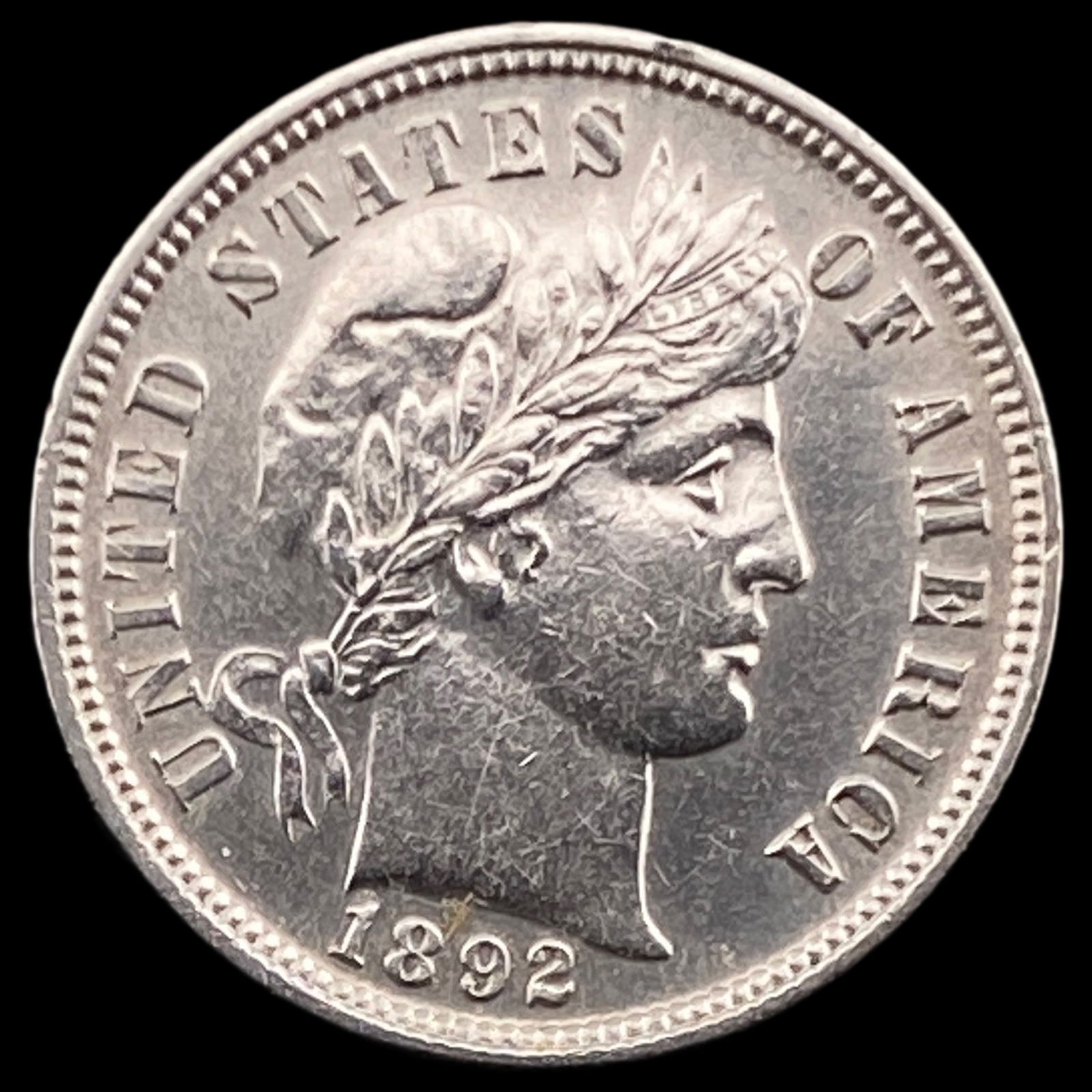 1892 Silver Barber Dime UNCIRCULATED (1 of 2)
