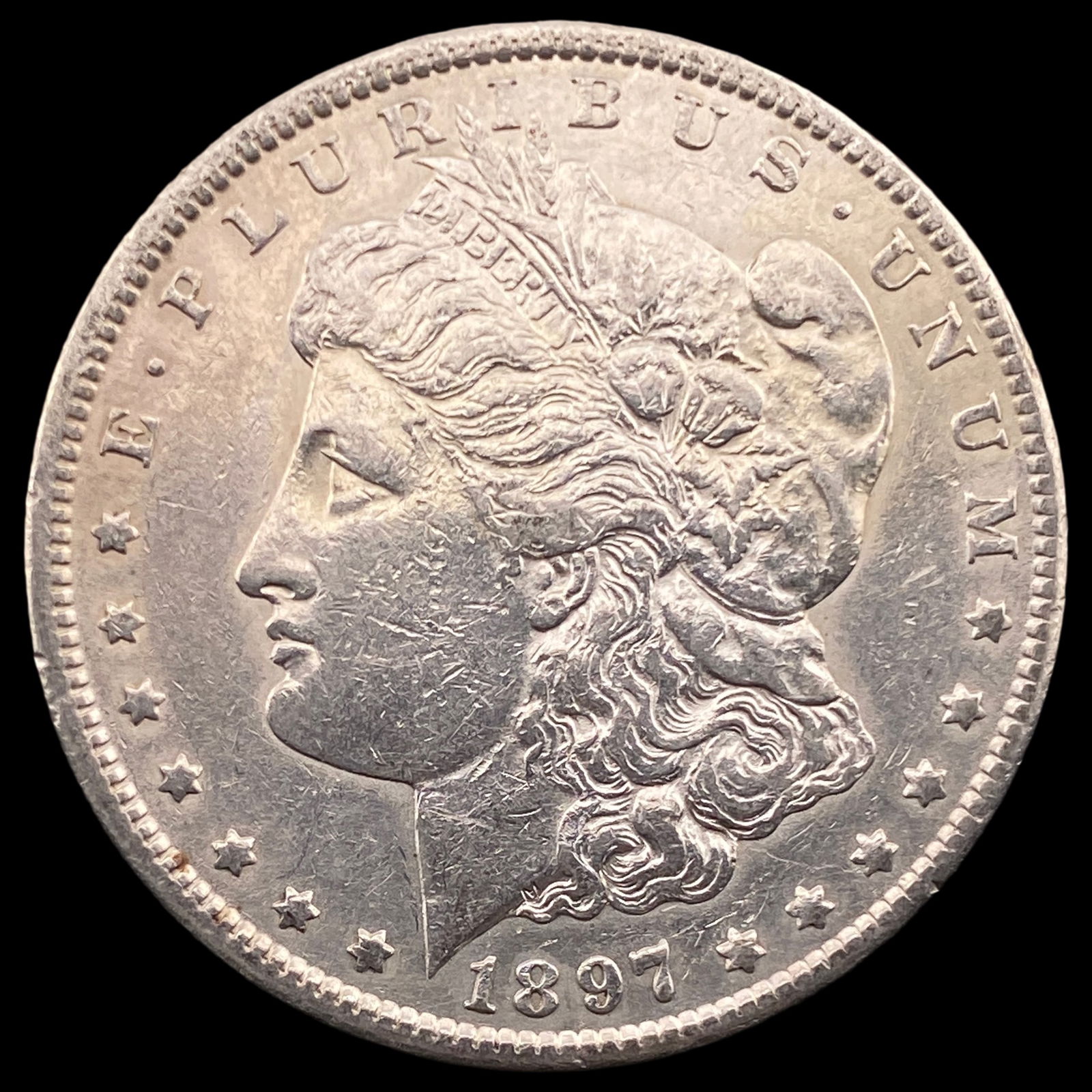 1897-S Silver Morgan Dollar CLOSELY UNCIRCULATED (1 of 2)