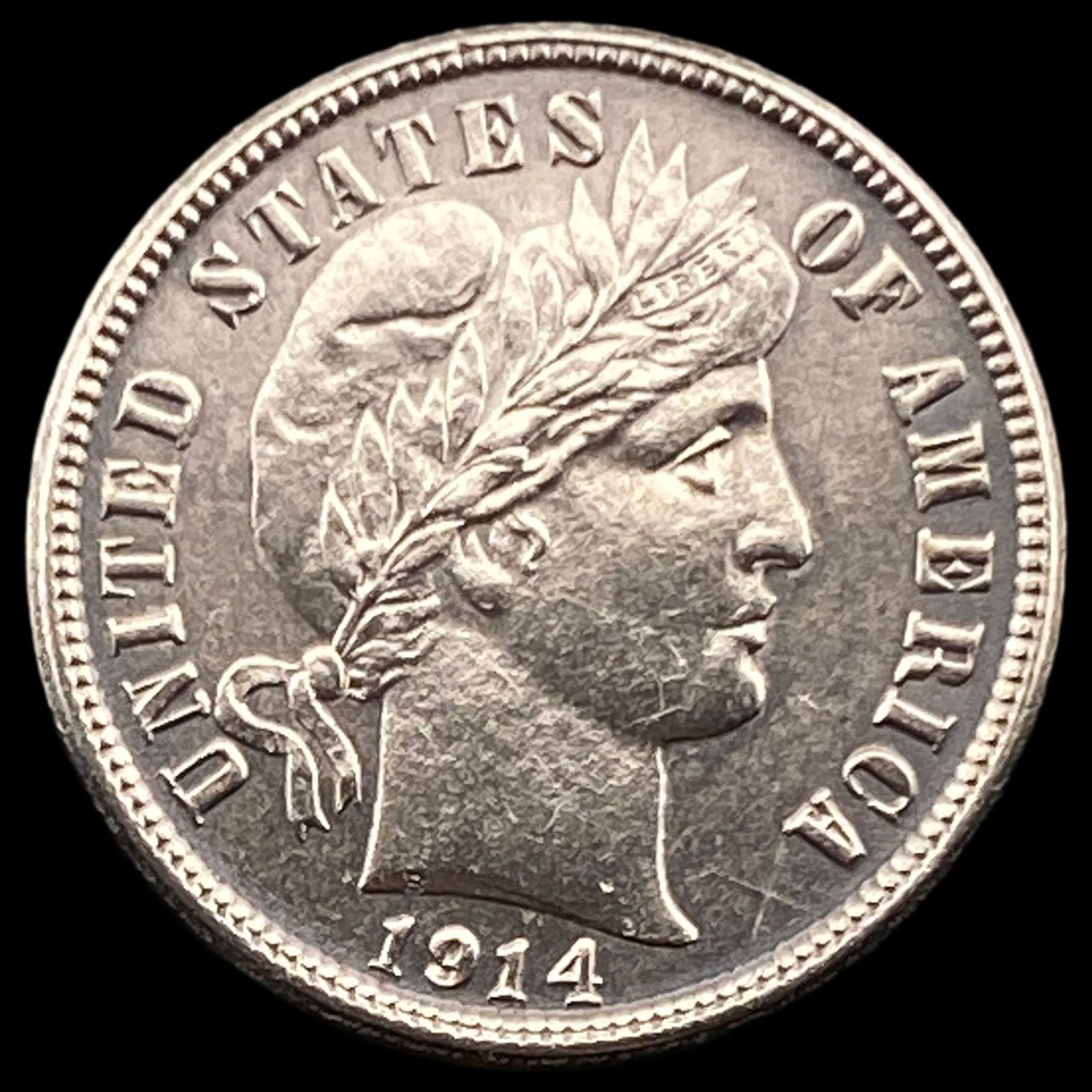 1914-S Silver Barber Dime CHOICE AU (1 of 2)