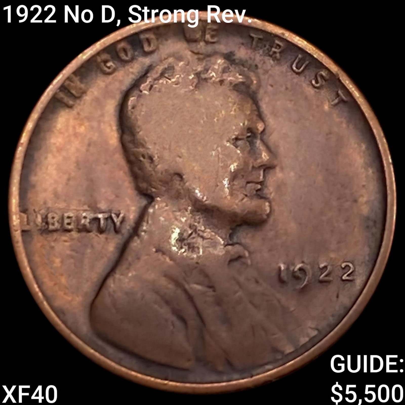 1922 No D, Strong Rev. Wheat Cent NEARLY UNCIRCULATED (1 of 2)
