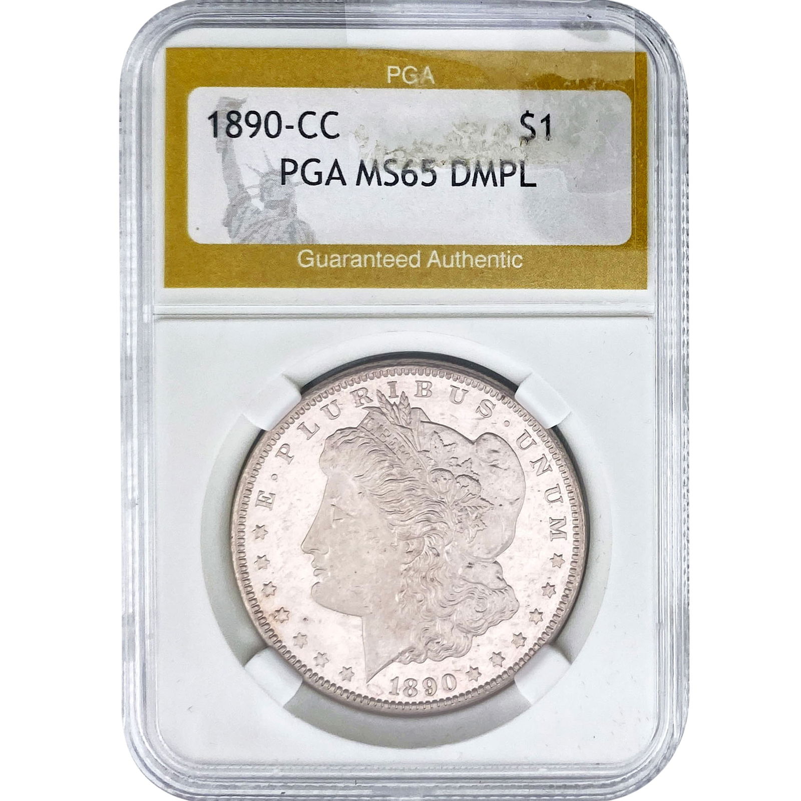 1890-CC Morgan Silver Dollar PGA MS65 DMPL (1 of 2)