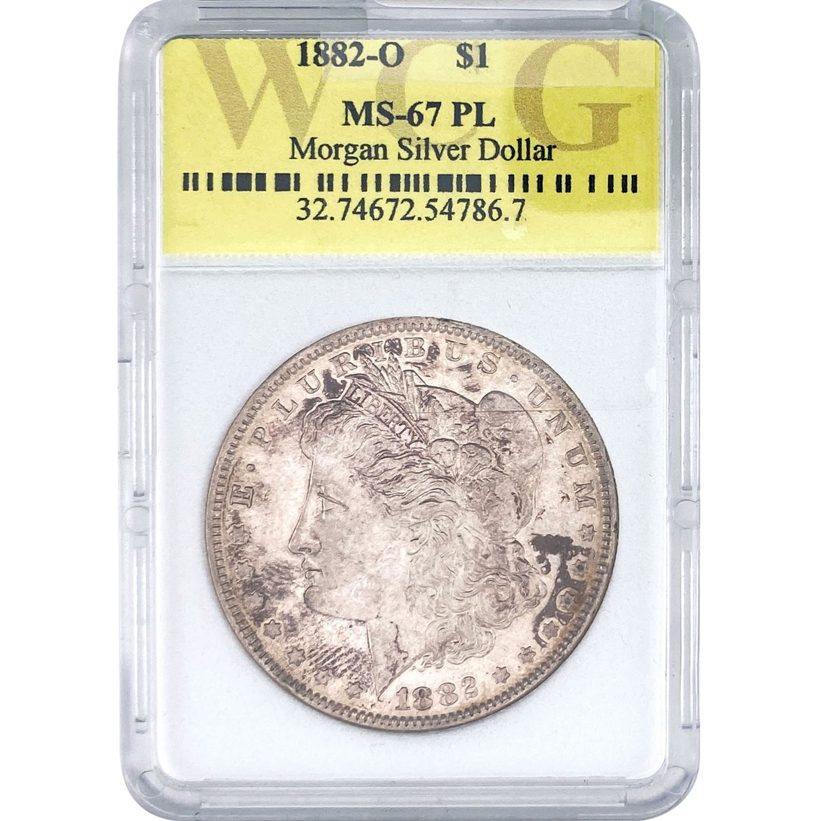 1882-O Morgan Silver Dollar WCG MS67 PL (1 of 2)