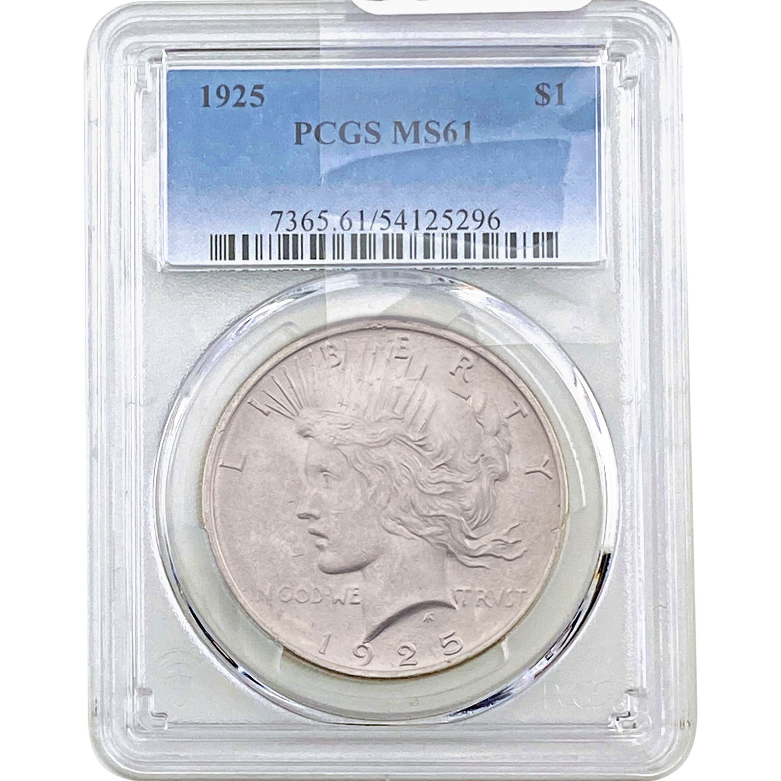 1925 Silver Peace Dollar PCGS MS61 (1 of 2)