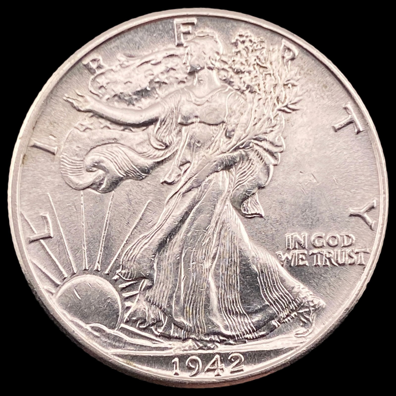 1942 Silver Walking Liberty Half Dollar UNCIRCULATED (1 of 2)