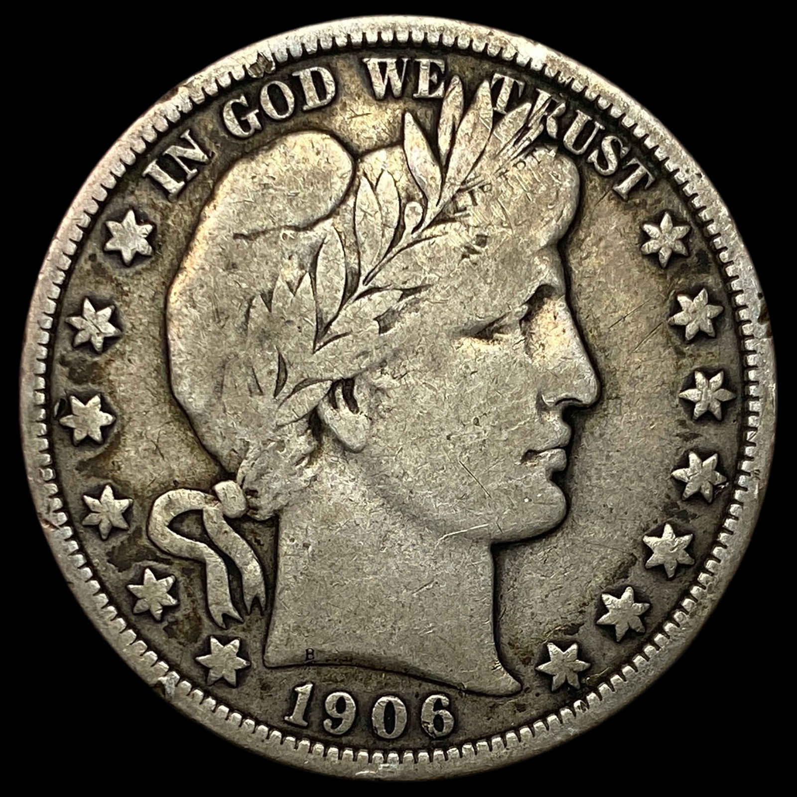 1906-D Silver Barber Half Dollar LIGHTLY CIRCULATED (1 of 2)
