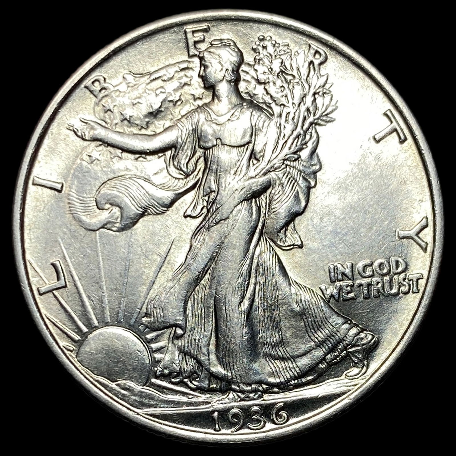 1936 Silver Walking Liberty Half Dollar UNCIRCULATED (1 of 2)