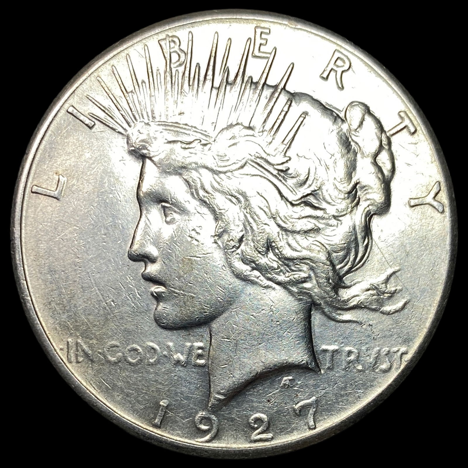 1927 Silver Peace Dollar CLOSELY UNCIRCULATED (1 of 2)