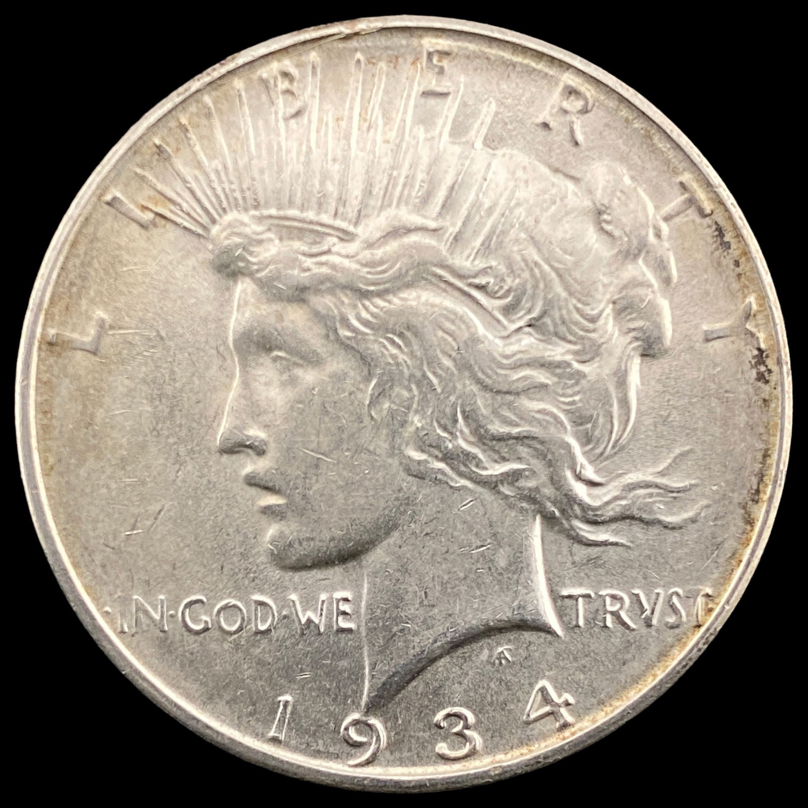 1934-D Silver Peace Dollar CLOSELY UNCIRCULATED (1 of 2)