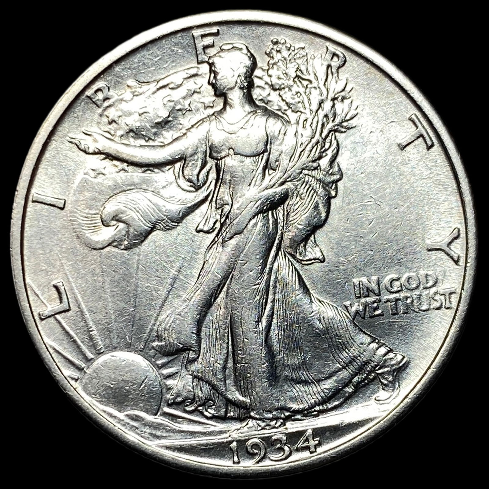 1934-S Walking Liberty Half Dollar CLOSELY UNCIRCULATED (1 of 2)
