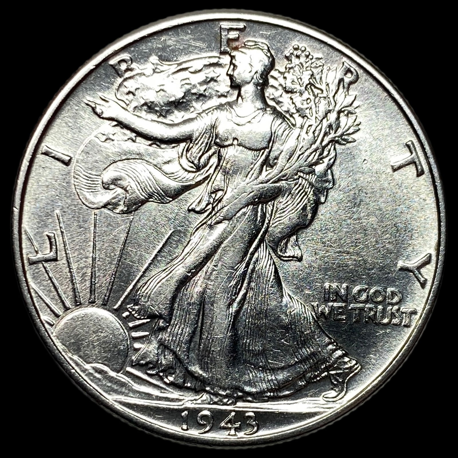 1943 Walking Liberty Half Dollar CLOSELY UNCIRCULATED (1 of 2)