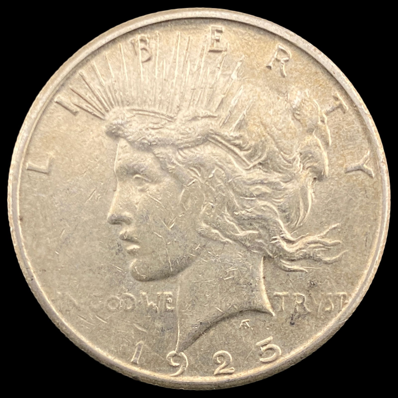 1925-S Silver Peace Dollar CLOSELY UNCIRCULATED (1 of 2)
