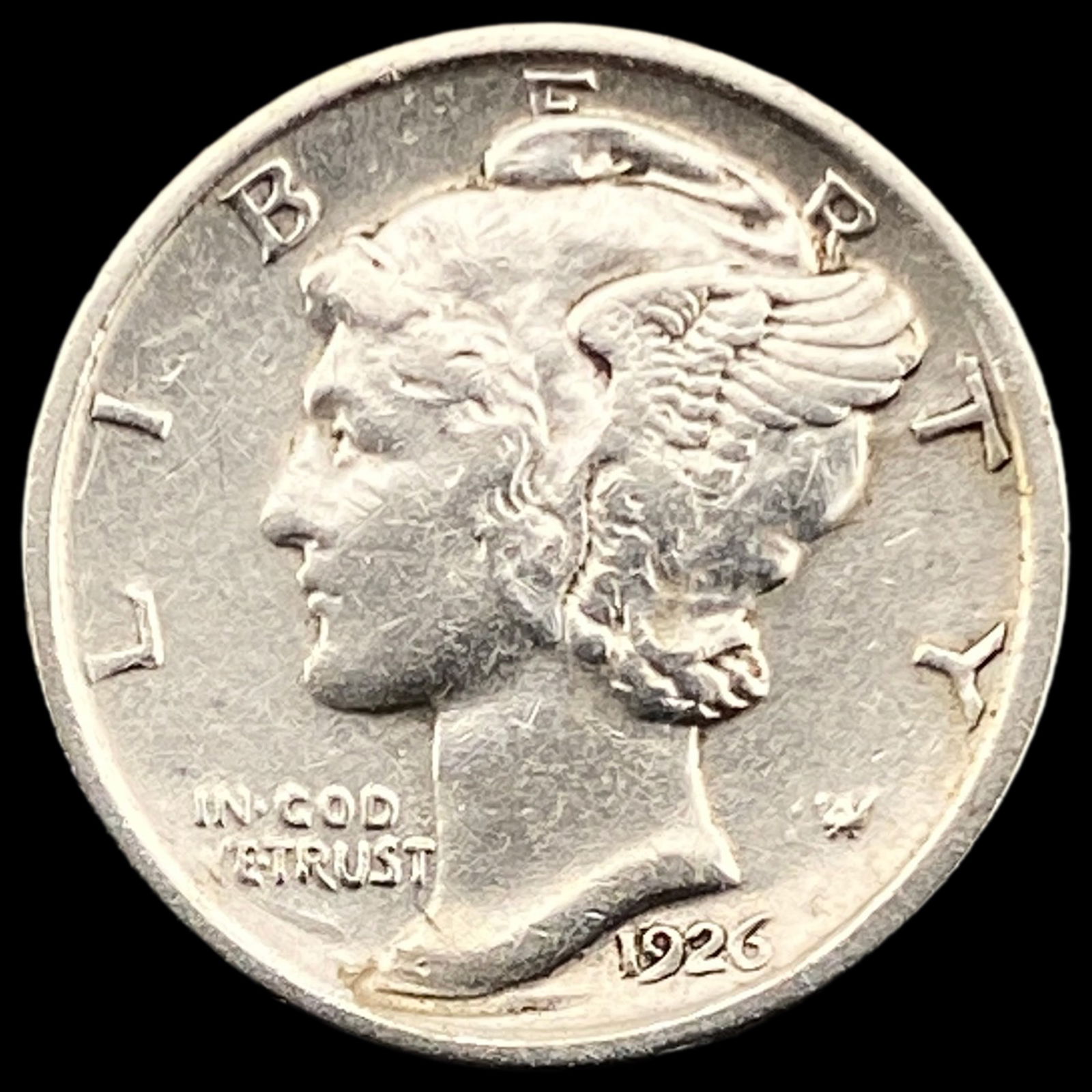 1926-D Silver Mercury Dime NEARLY UNCIRCULATED (1 of 2)