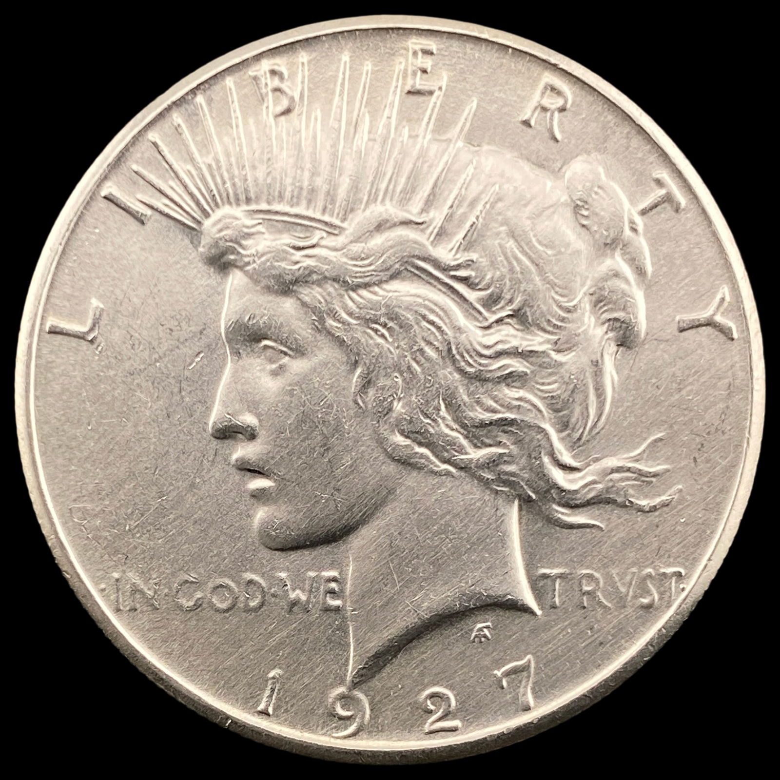 1927-S Silver Peace Dollar CHOICE AU (1 of 2)