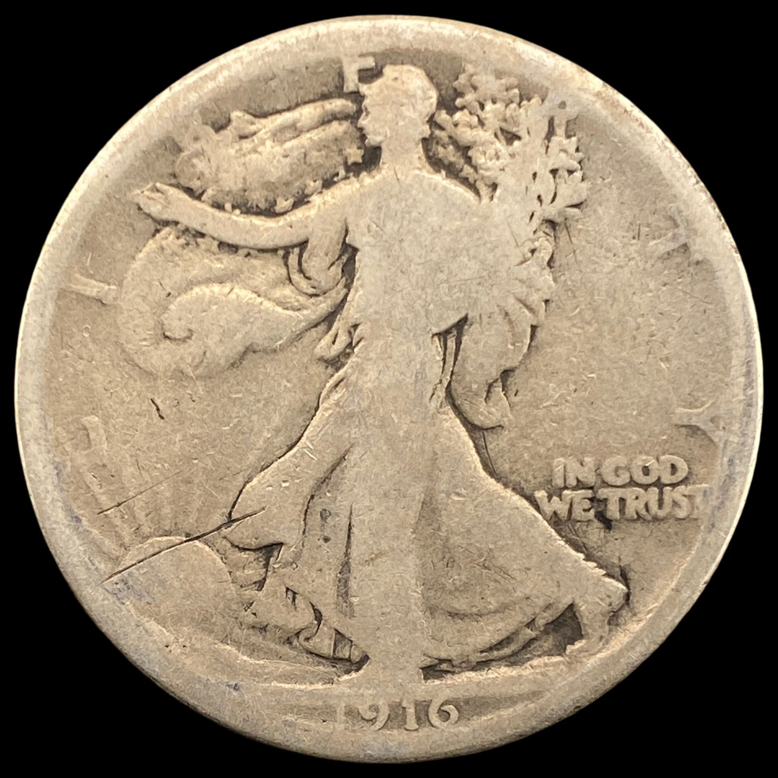 1916 Walking Liberty Half Dollar NICELY CIRCULATED (1 of 2)