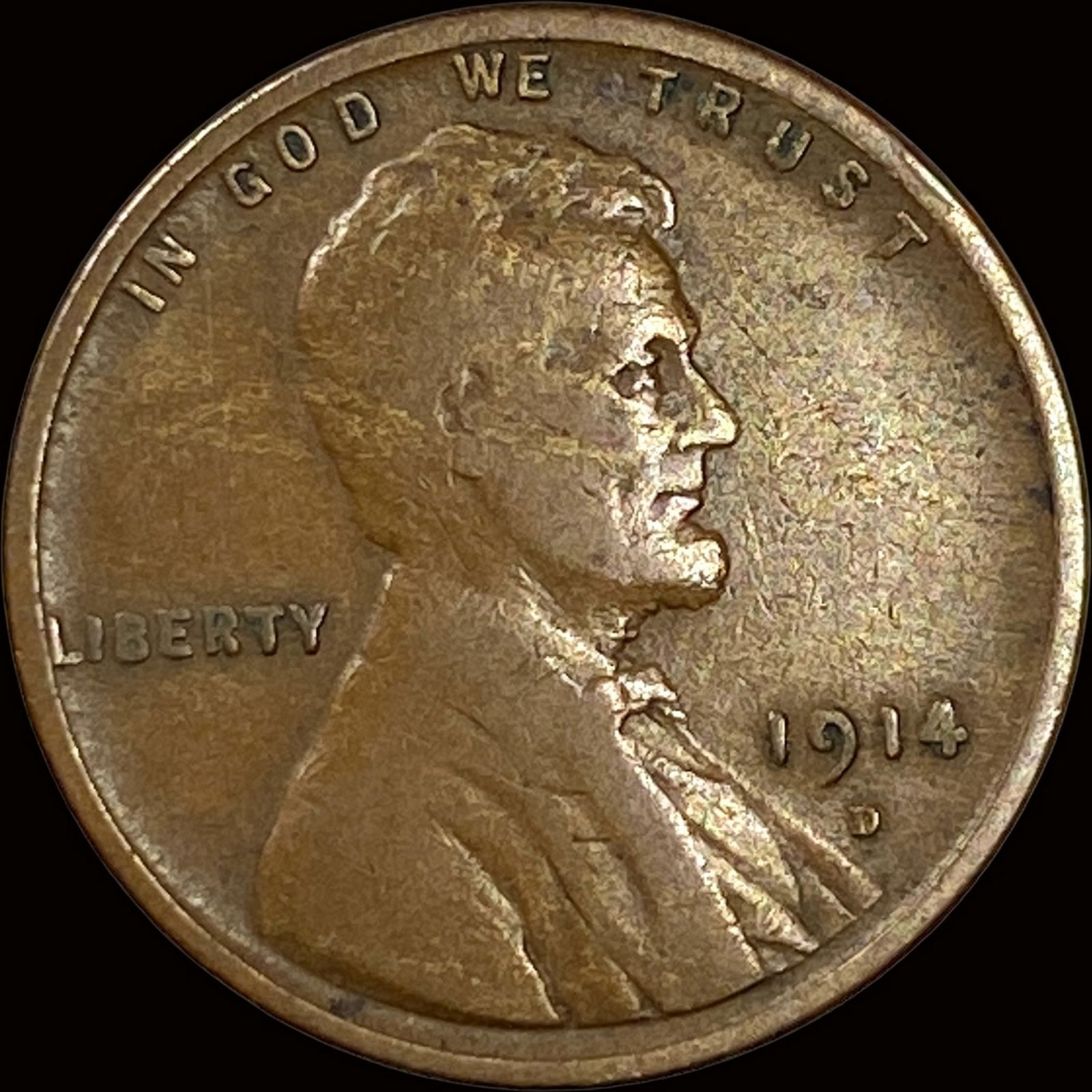 1914-D Lincoln Wheat Cent LIGHTLY CIRCULATED (1 of 2)