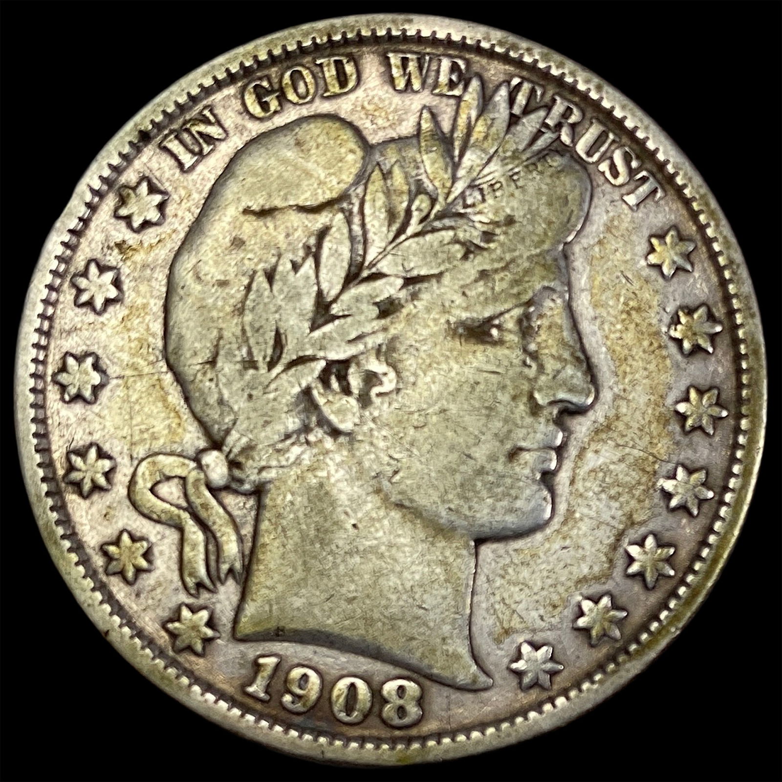 1908-O Barber Half Dollar LIGHTLY CIRCULATED (1 of 2)
