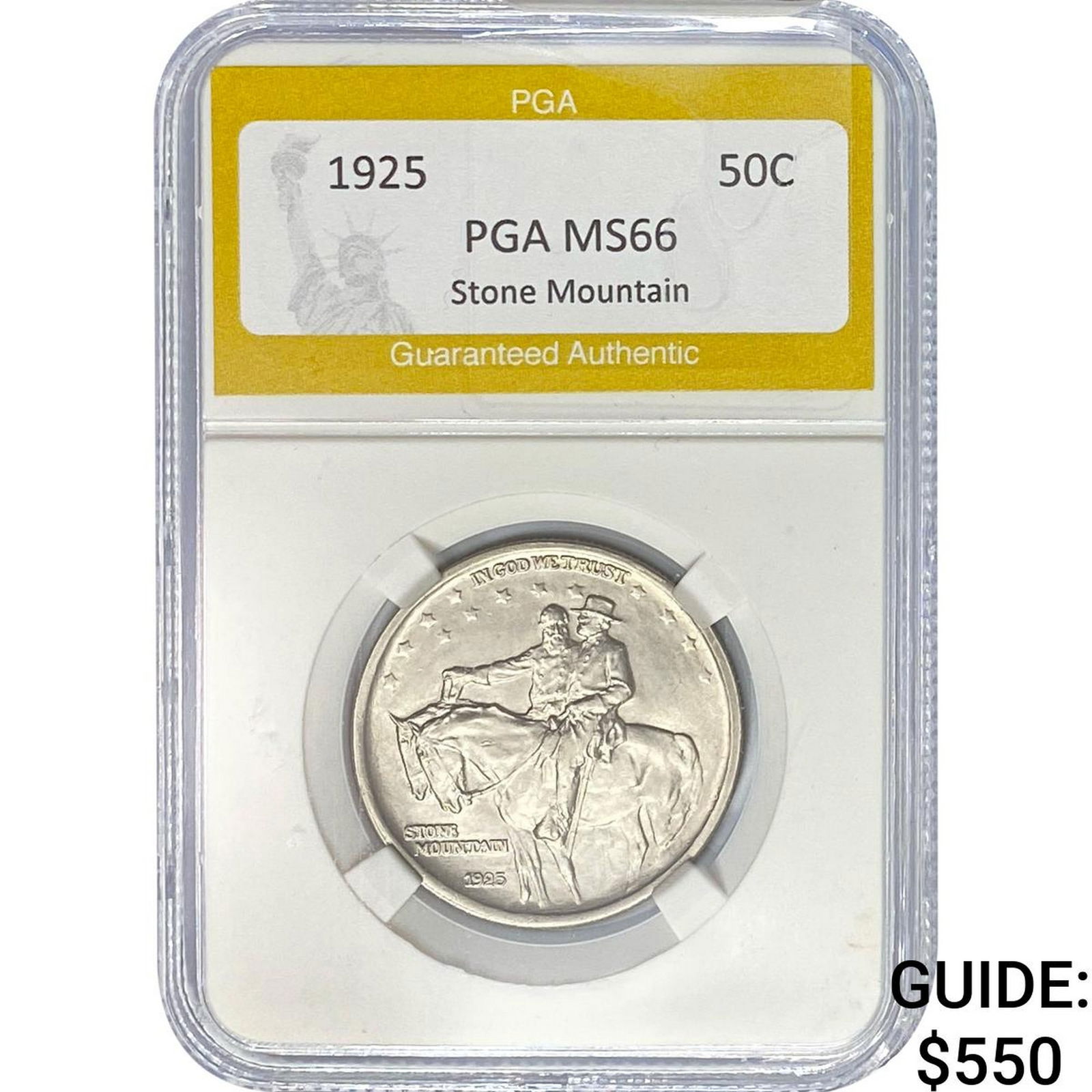 1925 Stone Mountain Half Dollar PGA MS66 (1 of 2)