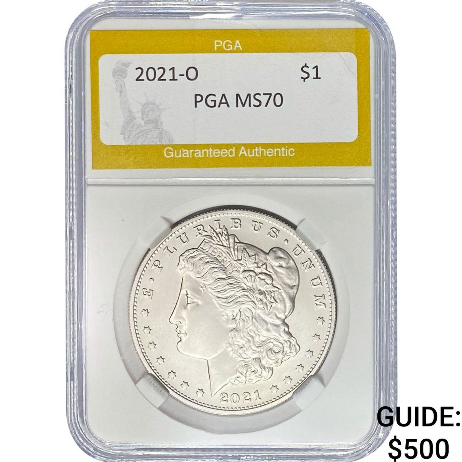 2021-O Morgan Silver Dollar PGA MS70 (1 of 2)