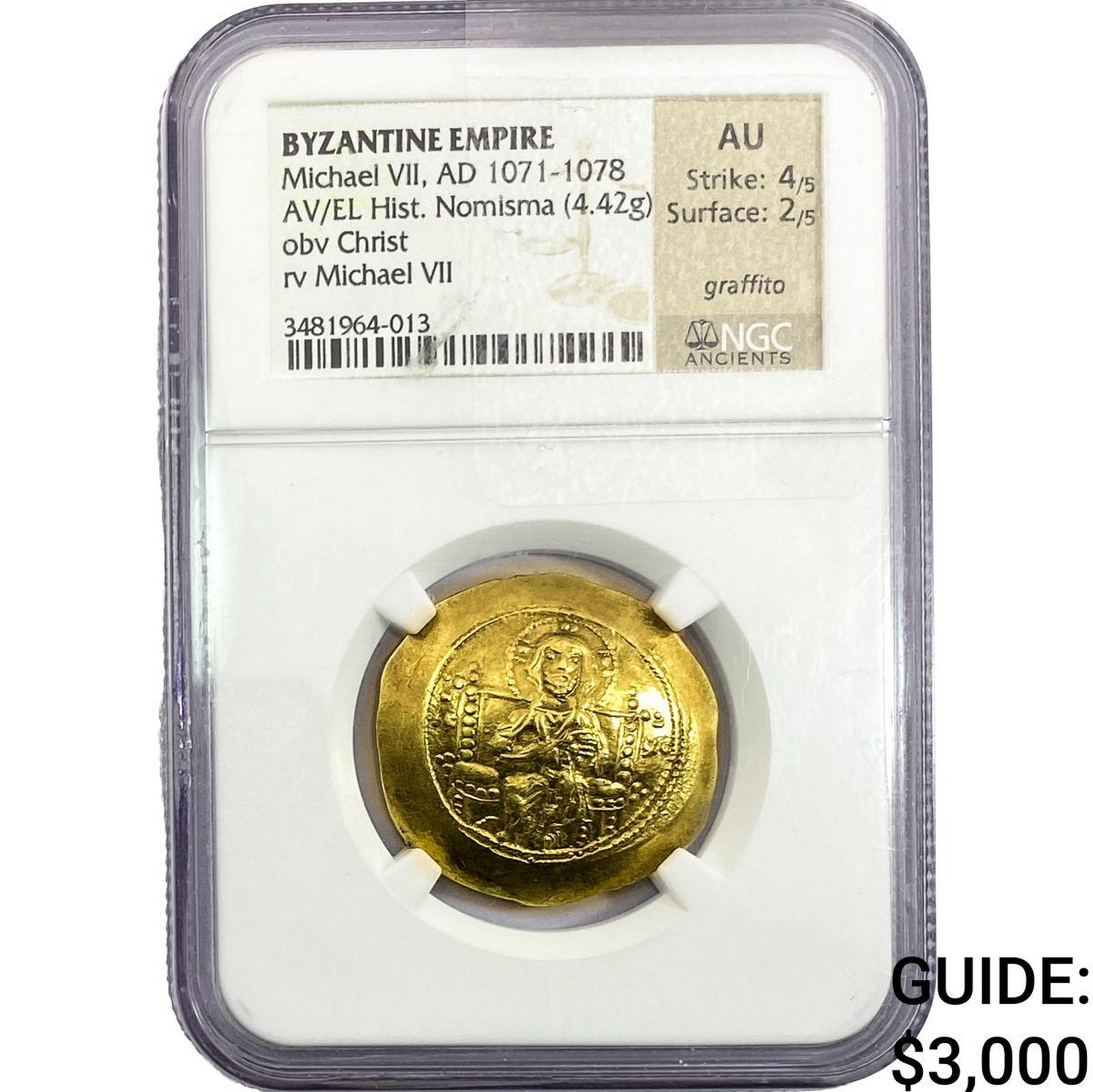 Byzantine Michael VII, 1071-1078 Gold Hist Nomisa NGC AU (1 of 2)