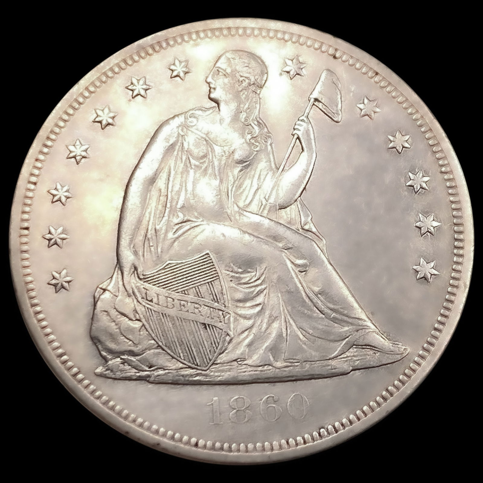 1860-O Seated Liberty Dollar (1 of 2)