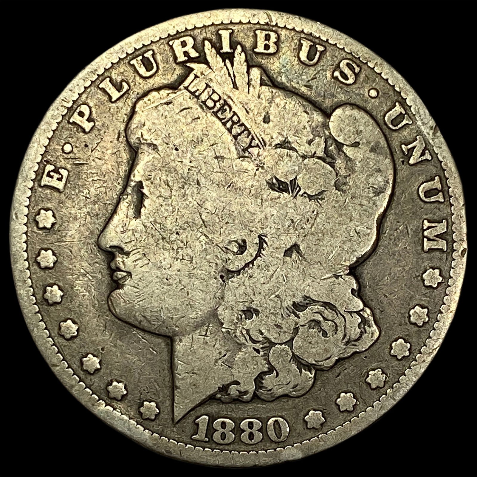 1880-CC Silver Morgan Dollar NICELY  CIRCULATED (1 of 2)