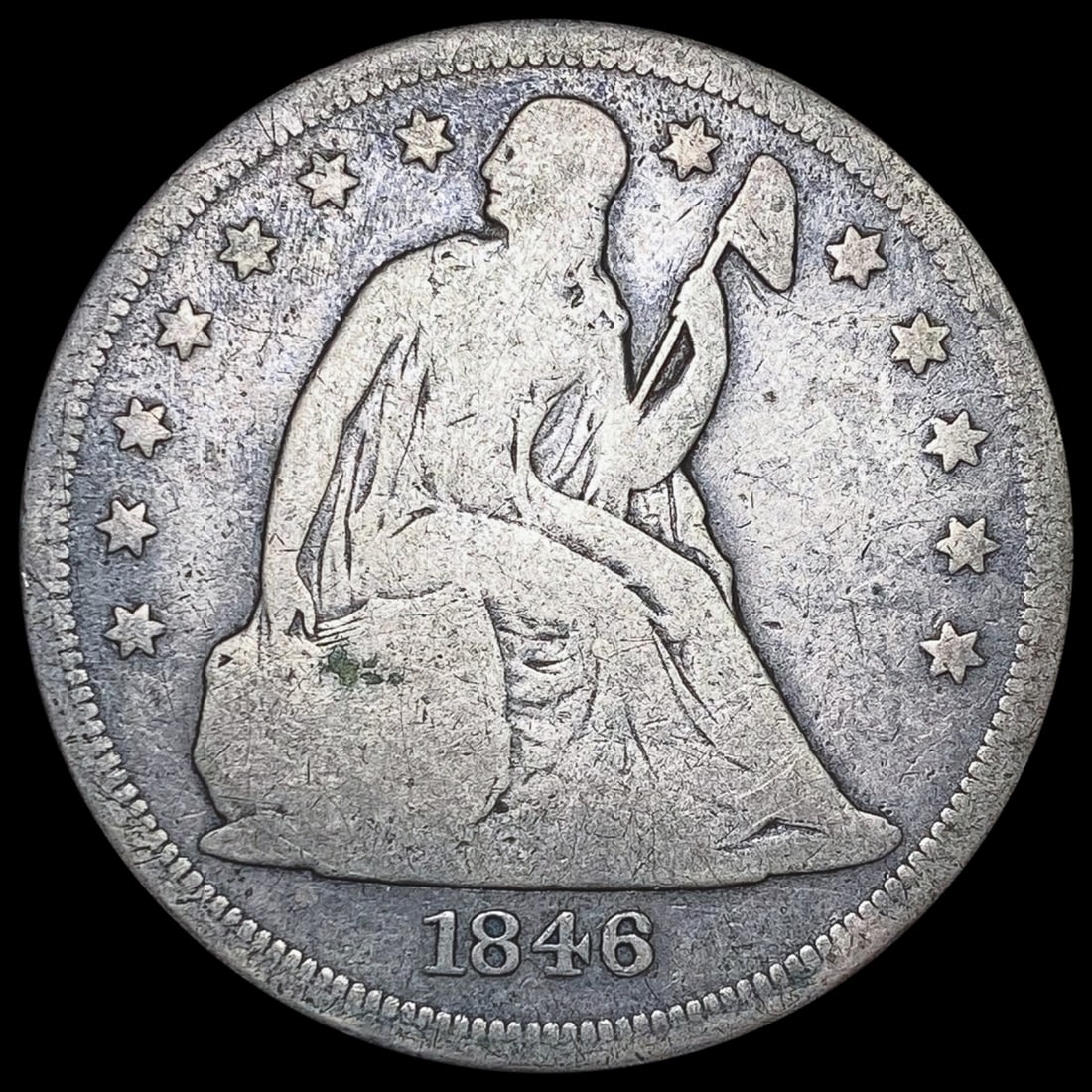 1846-O Silver Trade Dollar NICELY CIRCULATED (1 of 2)