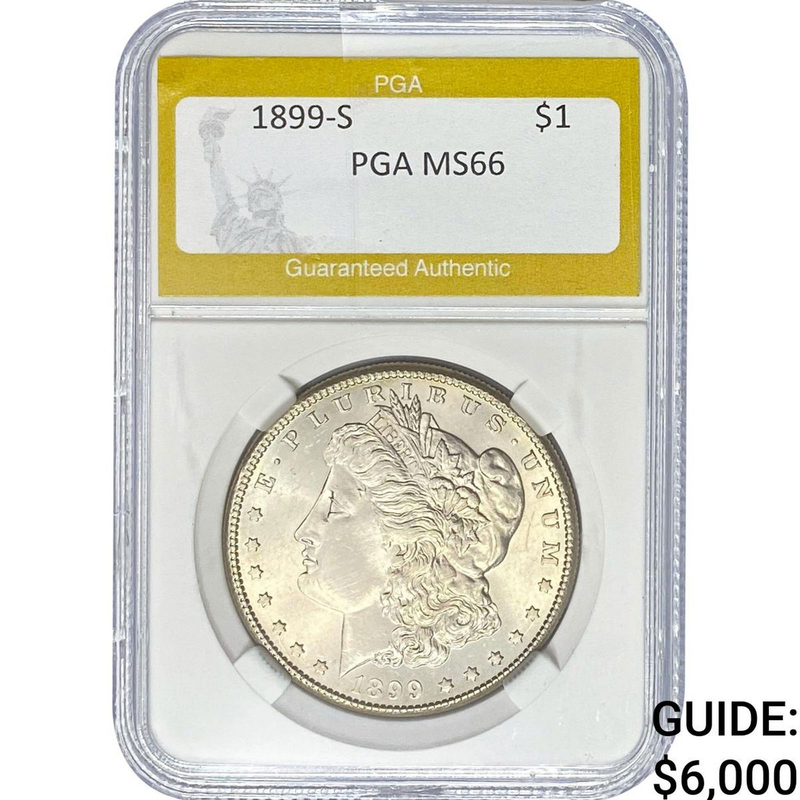 1899-S Morgan Silver Dollar PGA MS66 (1 of 2)