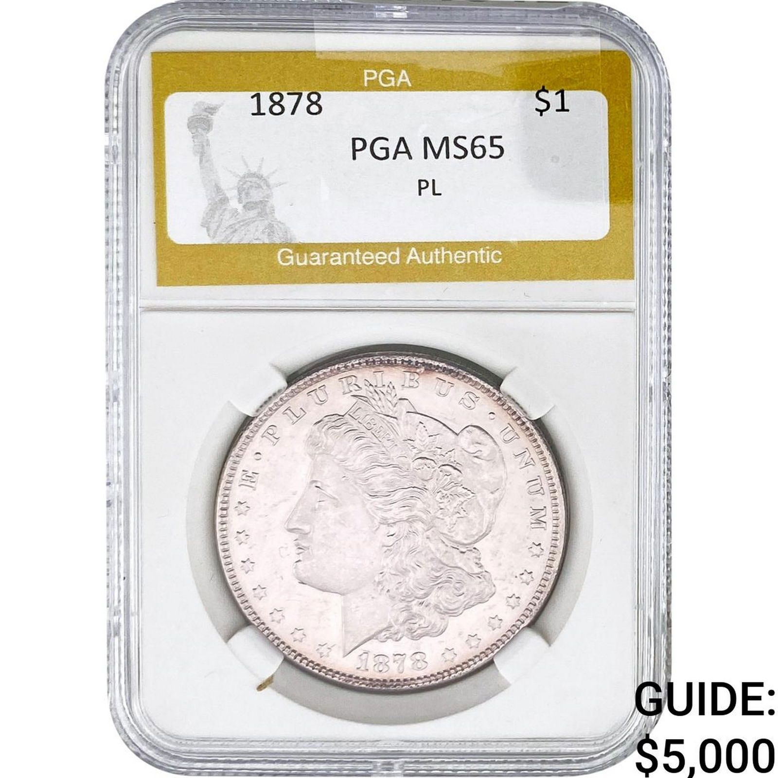 1878 Morgan Silver Dollar PGA MS65 PL (1 of 2)
