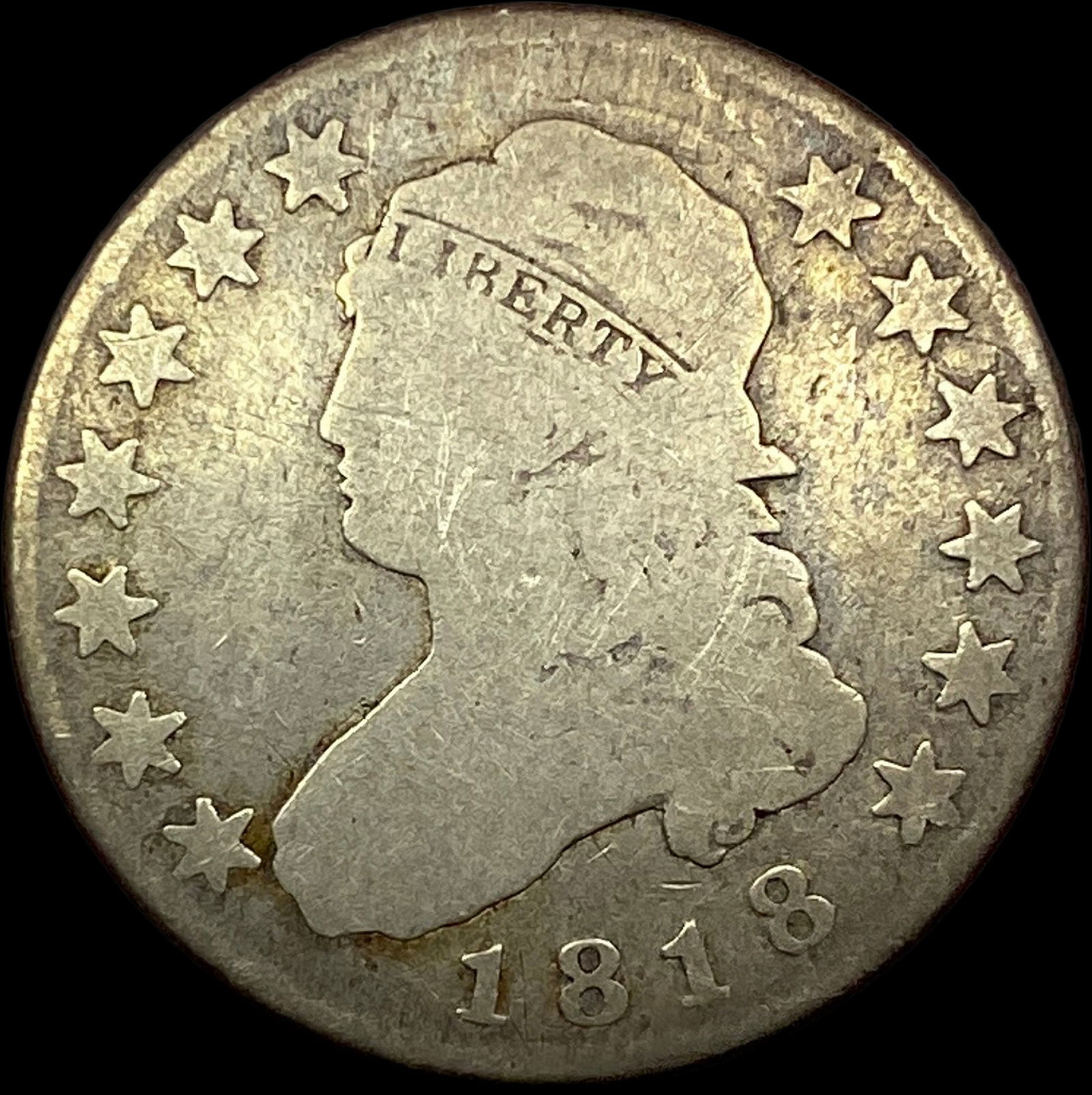 1818 Capped Bust Quarter NICELY CIRCULATED (1 of 2)