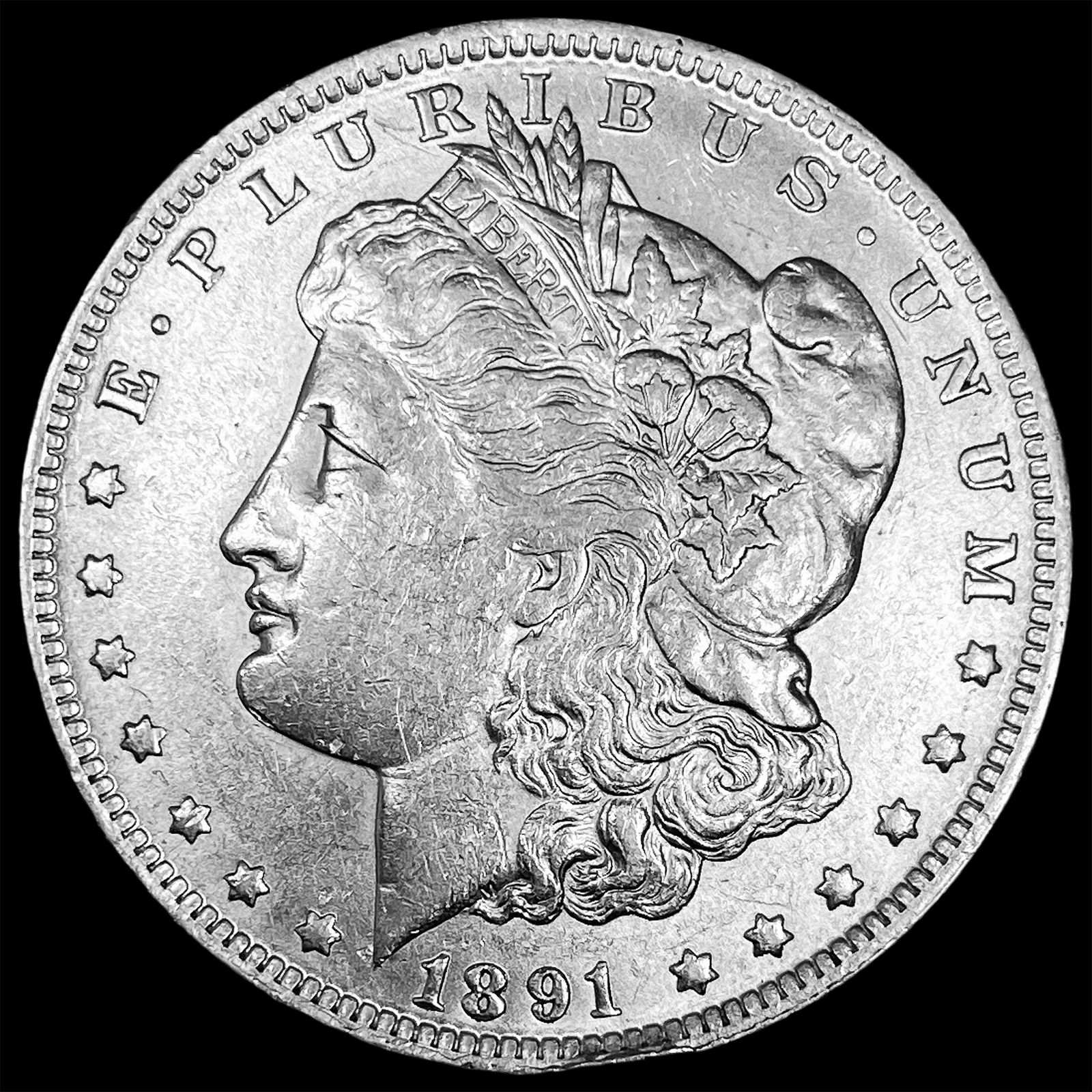 1891-O Silver Morgan Dollar CLOSELY  UNCIRCULATED (1 of 2)