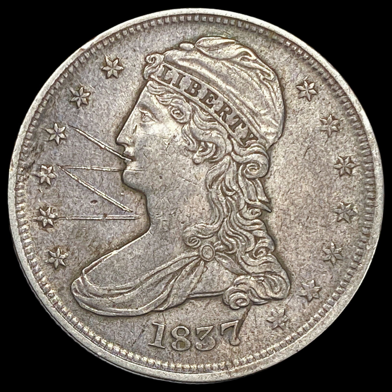 1837 Capped Bust Half Dollar HIGH GRADE (1 of 2)