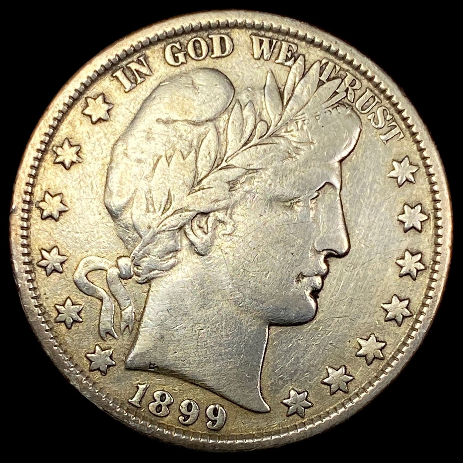 1899 Silver Barber Half Dollar NICELY  CIRCULATED (1 of 2)