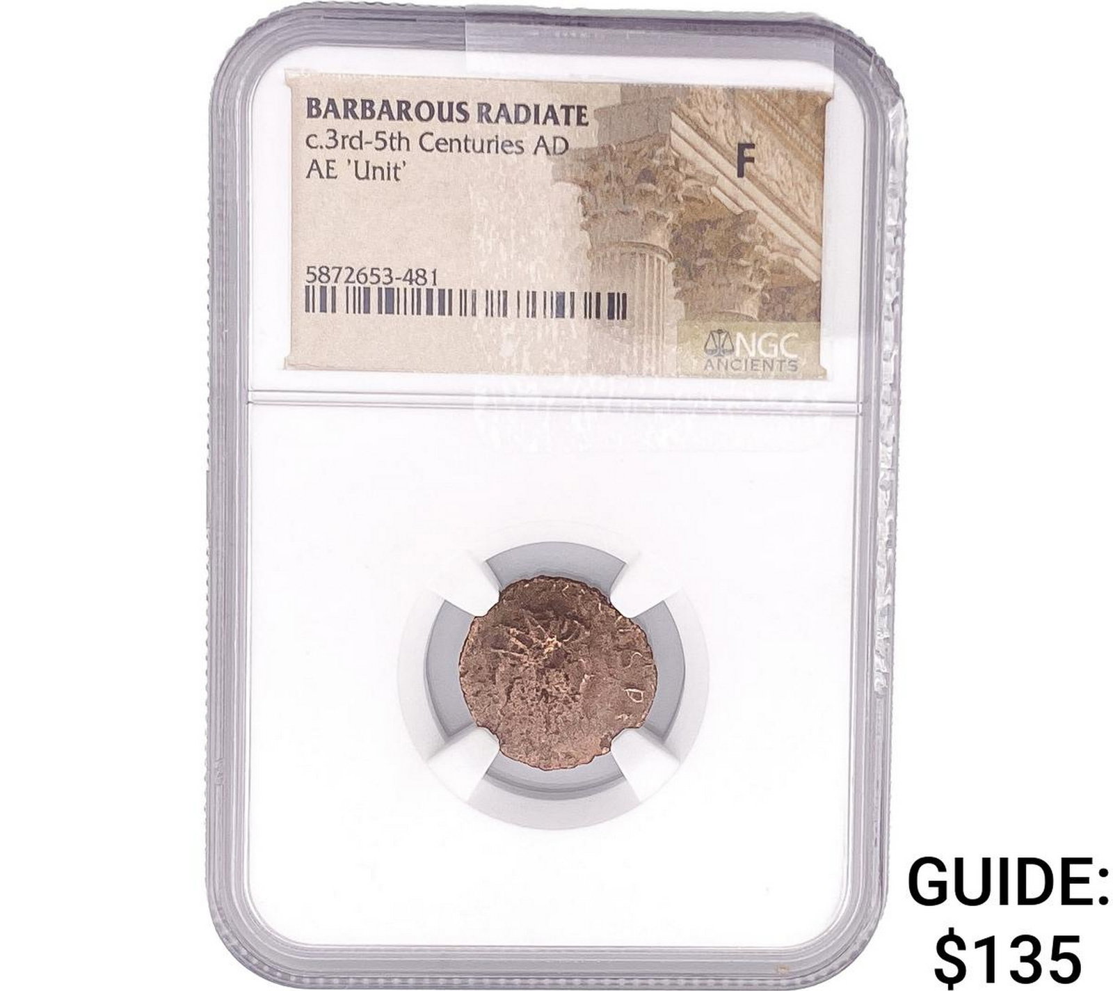Barbarous Radiate c.3rd-5th Centuries AD AE 'Unit' NGC F: Barbarous Radiate c.3rd-5th Centuries AD AE 'Unit' NGC F