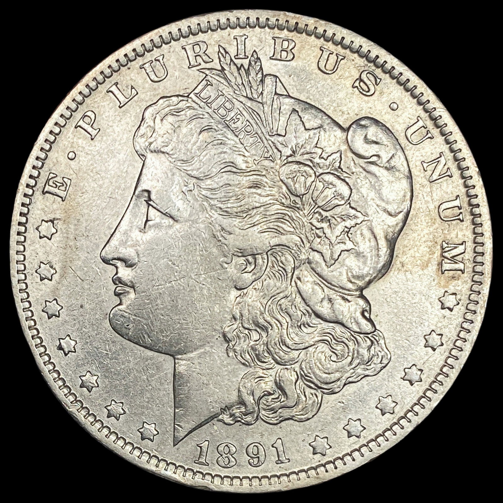 1891-O Silver Morgan Dollar CLOSELY  UNCIRCULATED (1 of 2)