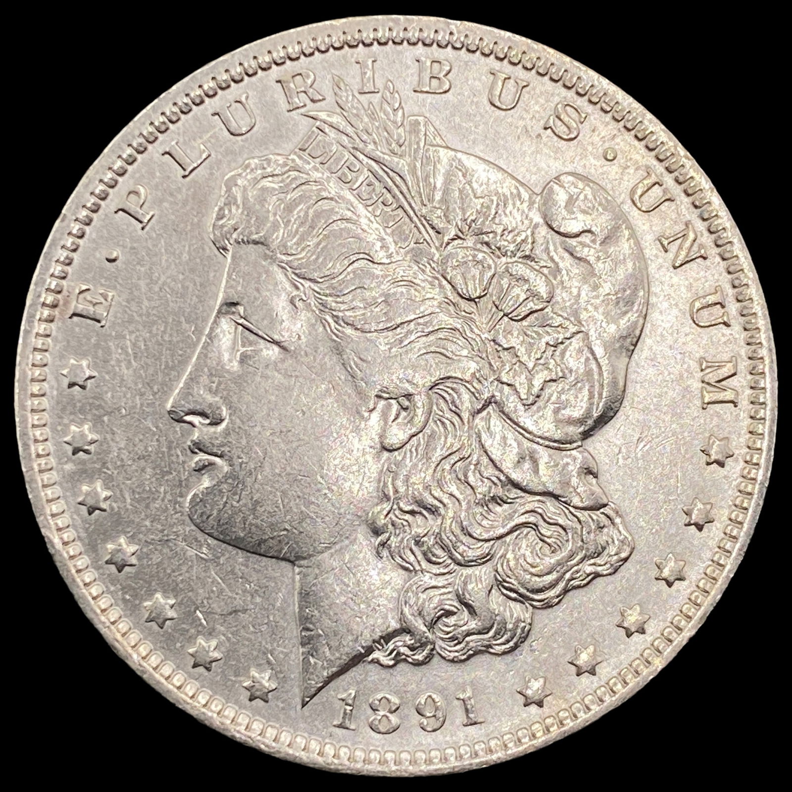 1891-O Silver Morgan Dollar NEARLY  UNCIRCULATED (1 of 2)